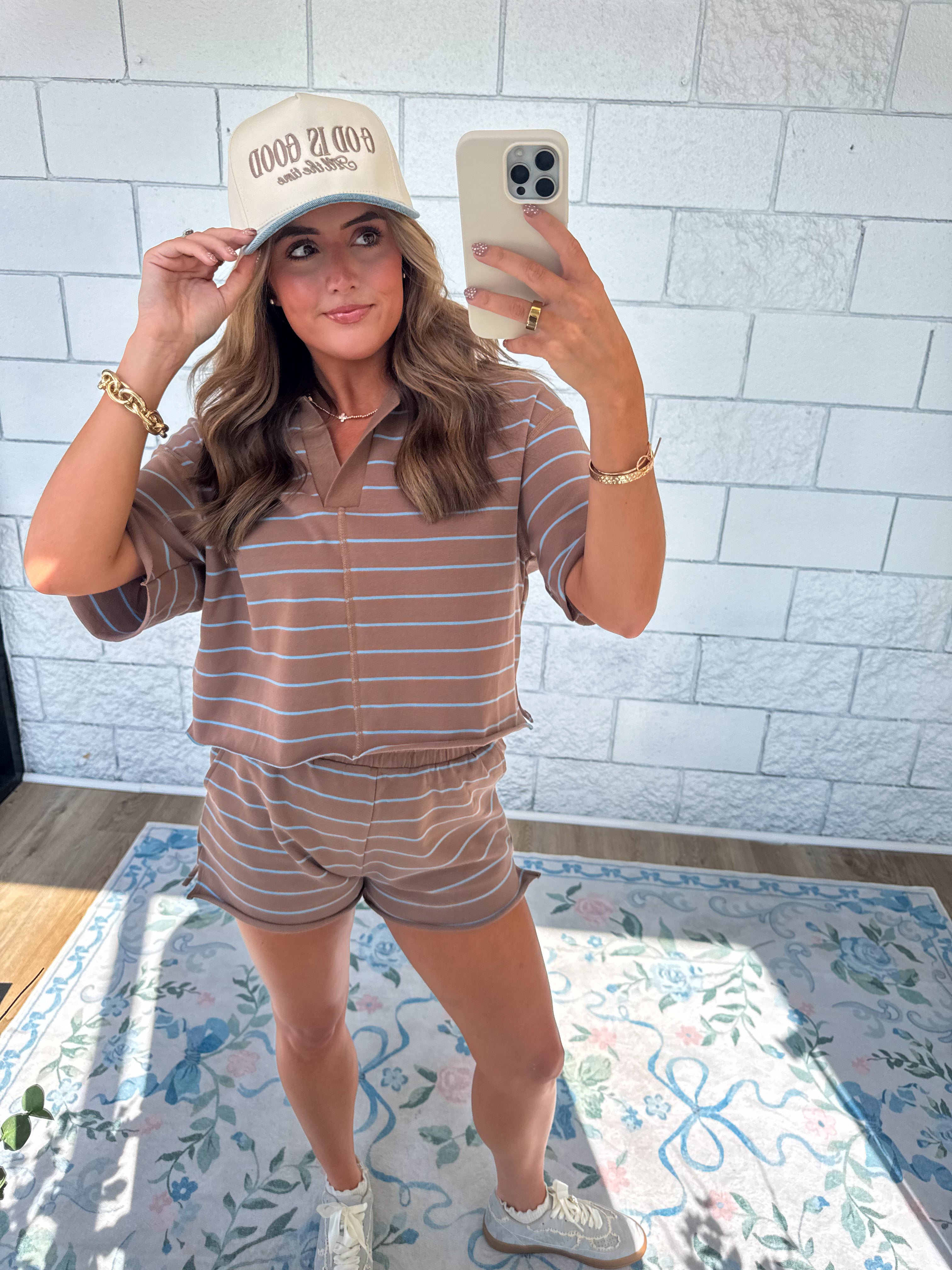 God Is Good Trucker Hat - Denim