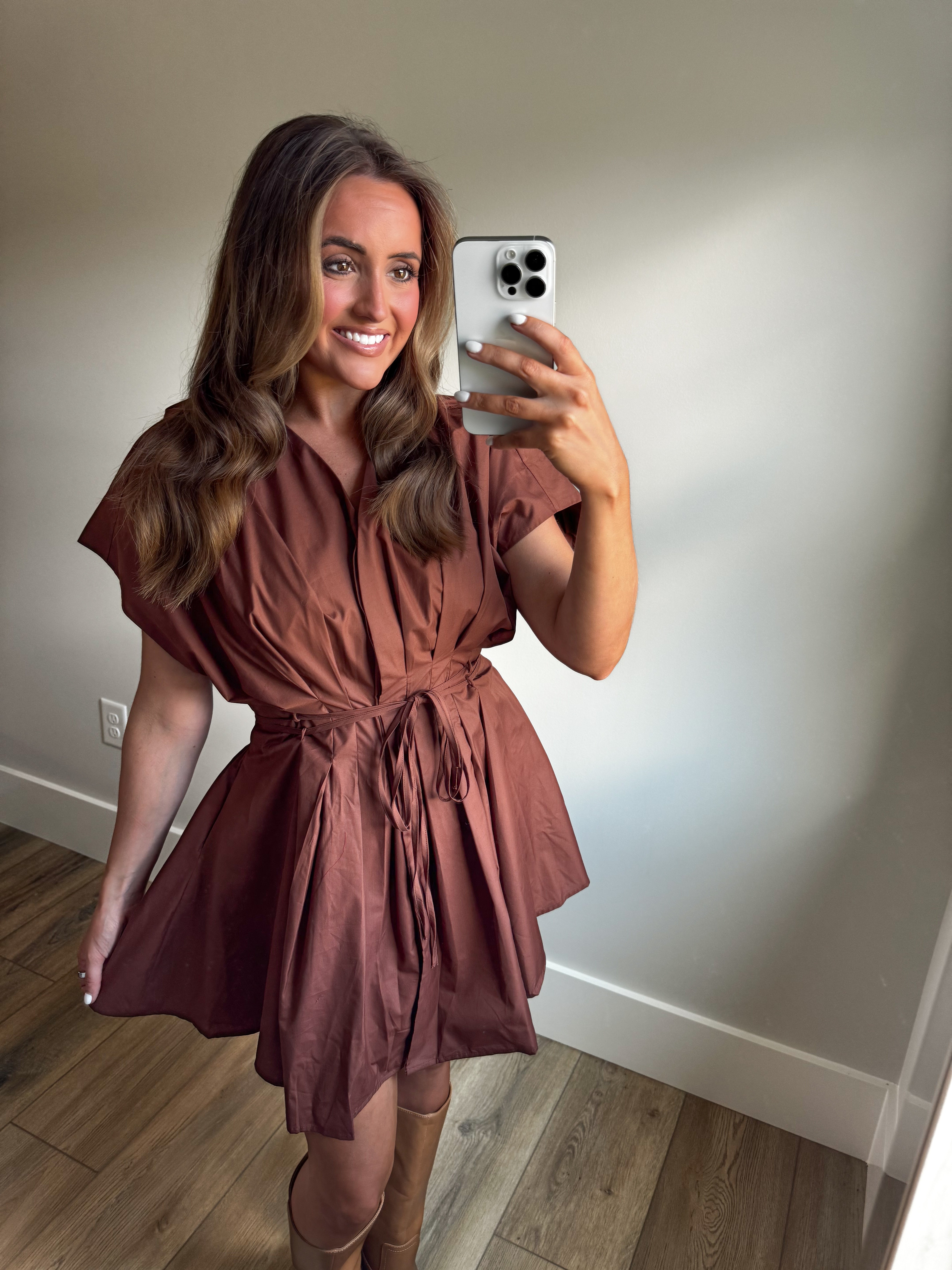Brown Sugar Mini Dress