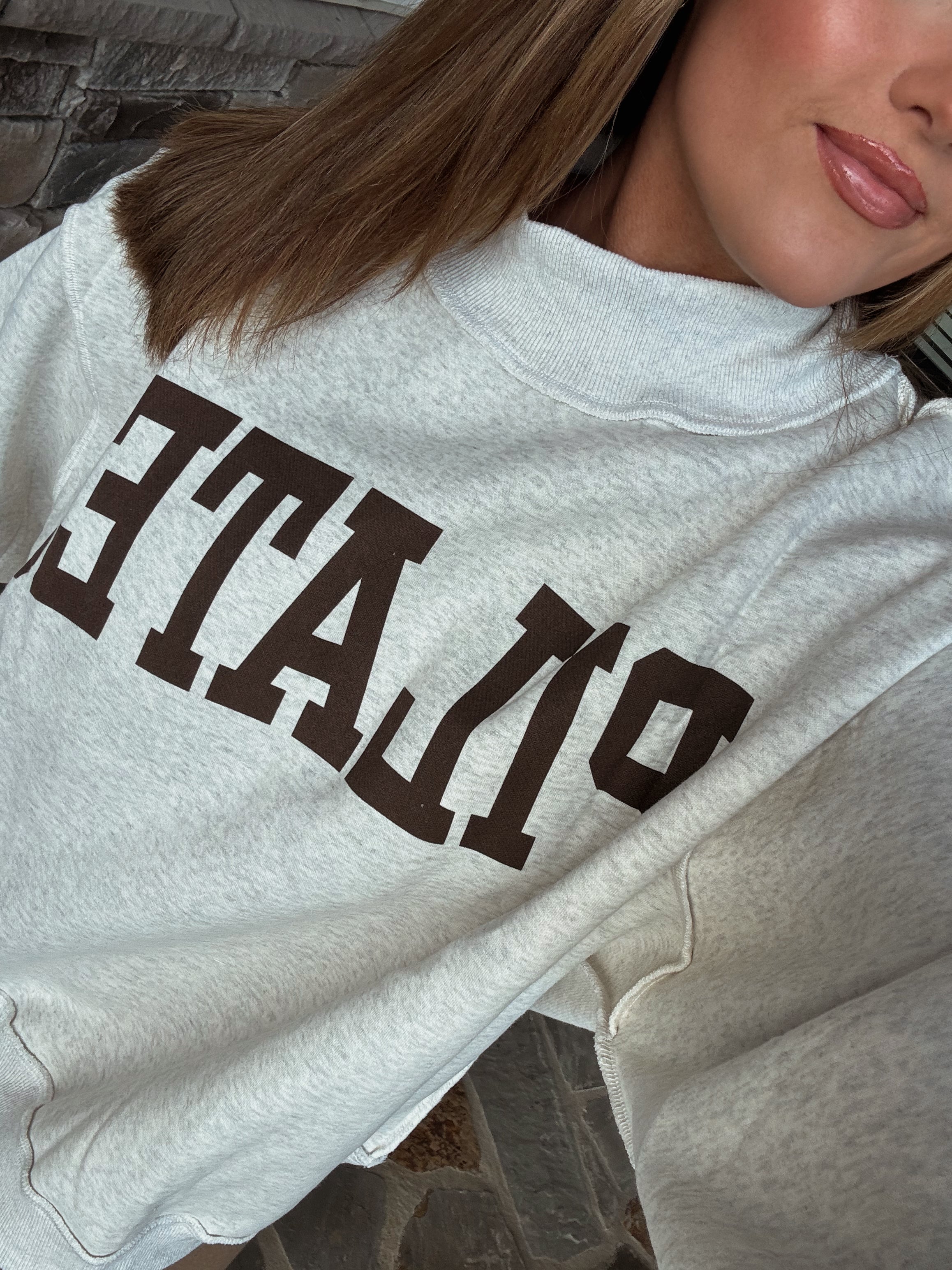 Pilates & Yoga Reversible Mockneck Sweatshirt