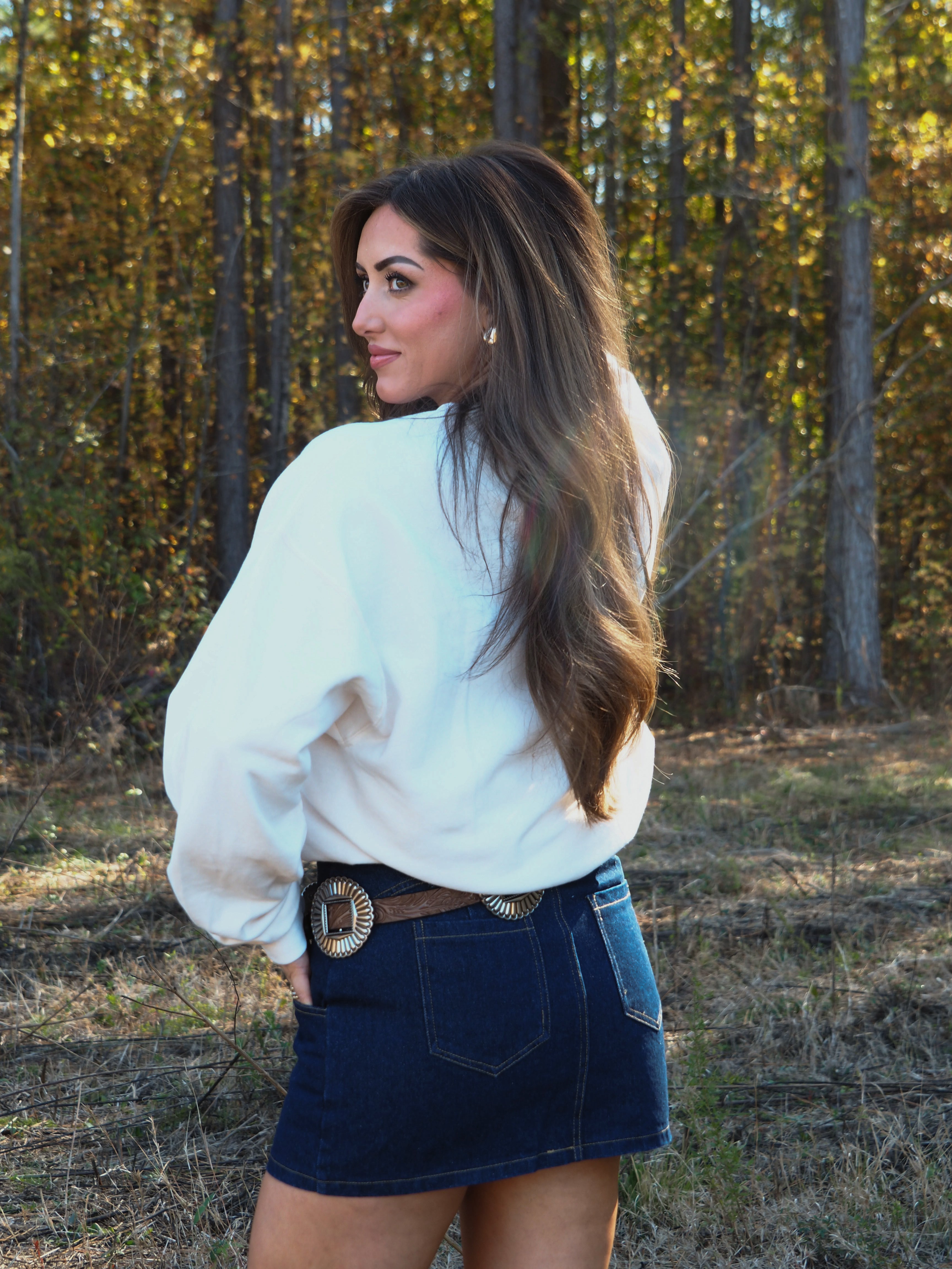 Drake Denim Mini Skirt