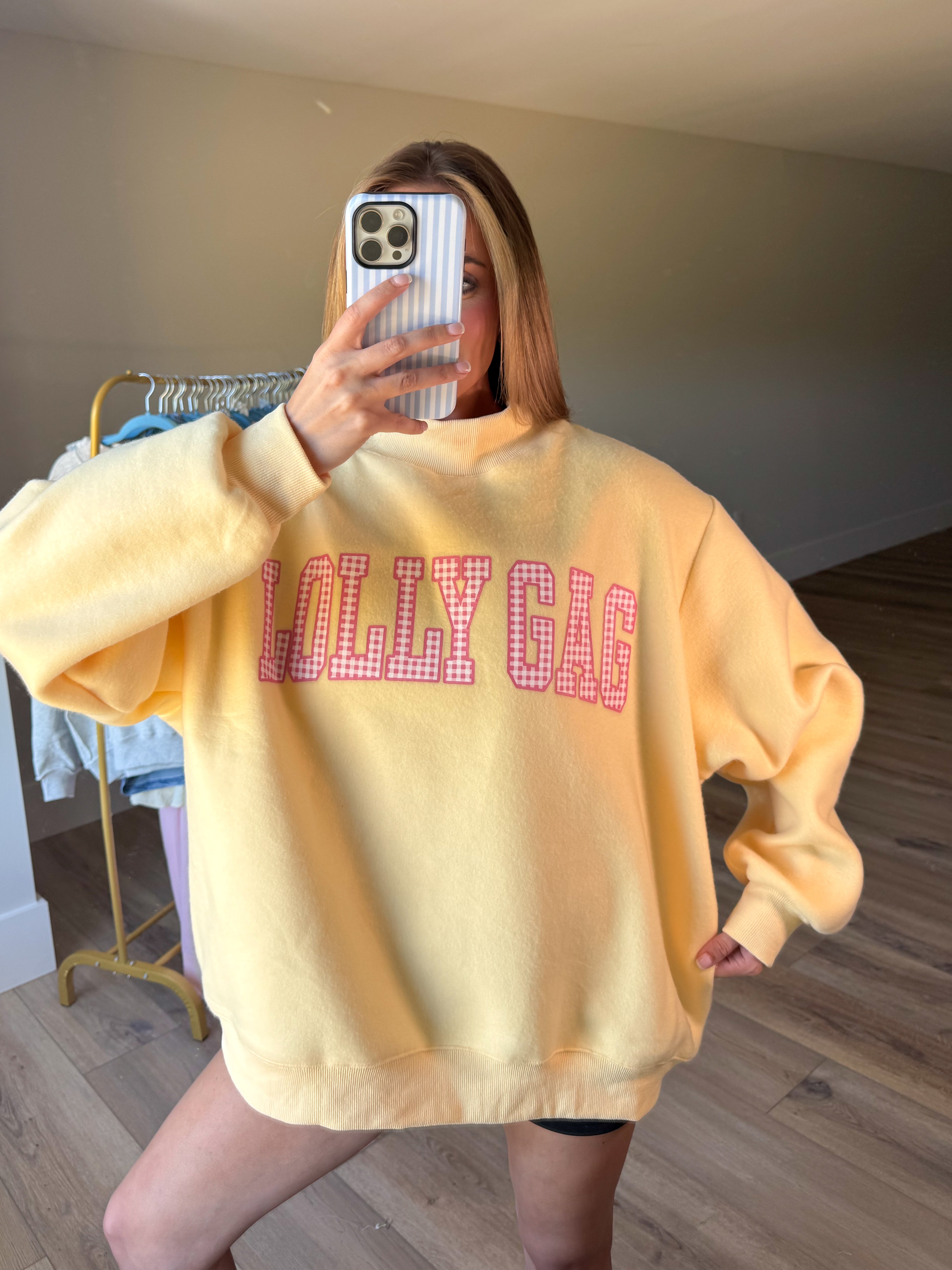 Dilly Dally/Lolly Gag Reversible Mockneck