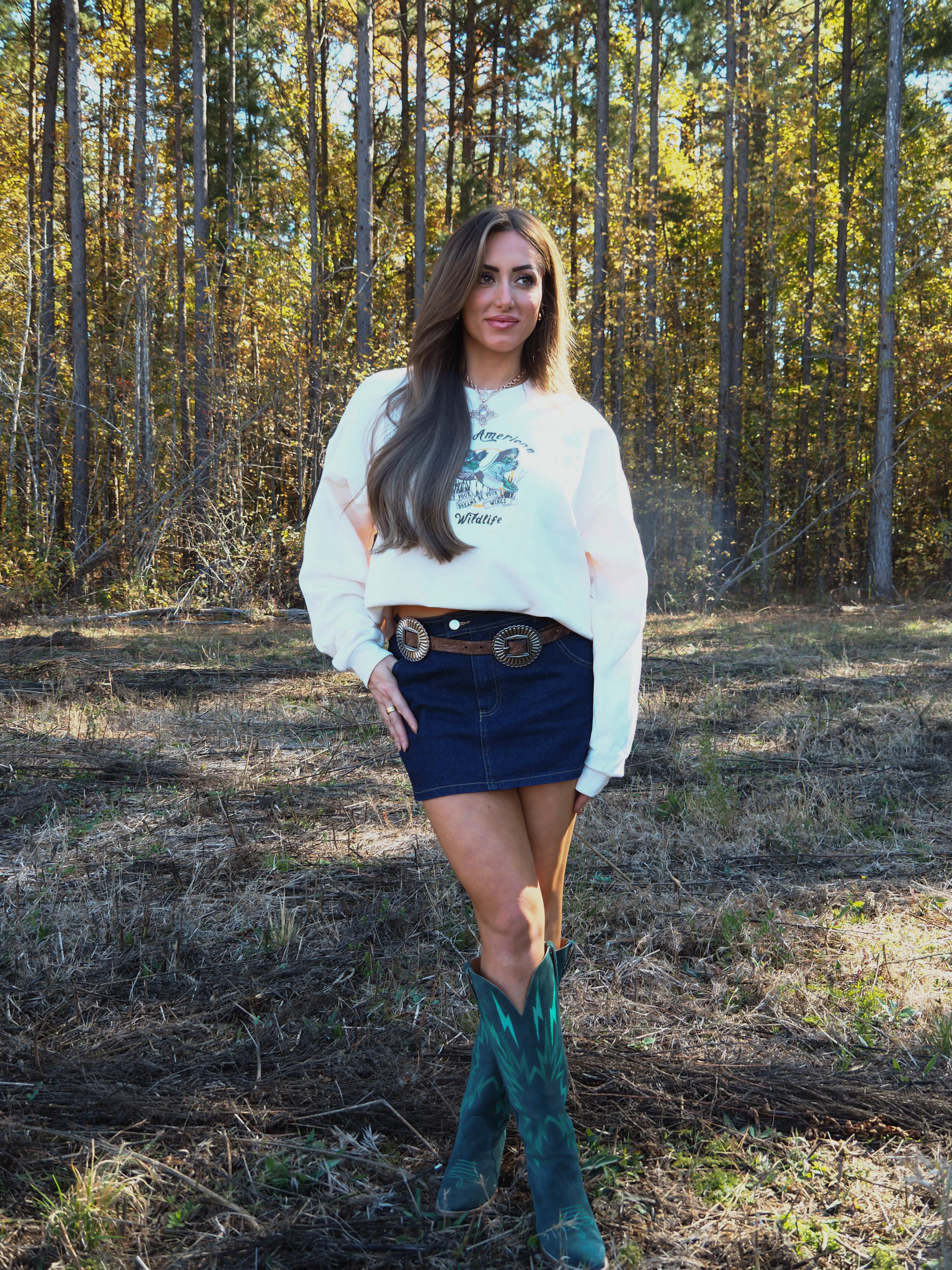 Drake Denim Mini Skirt