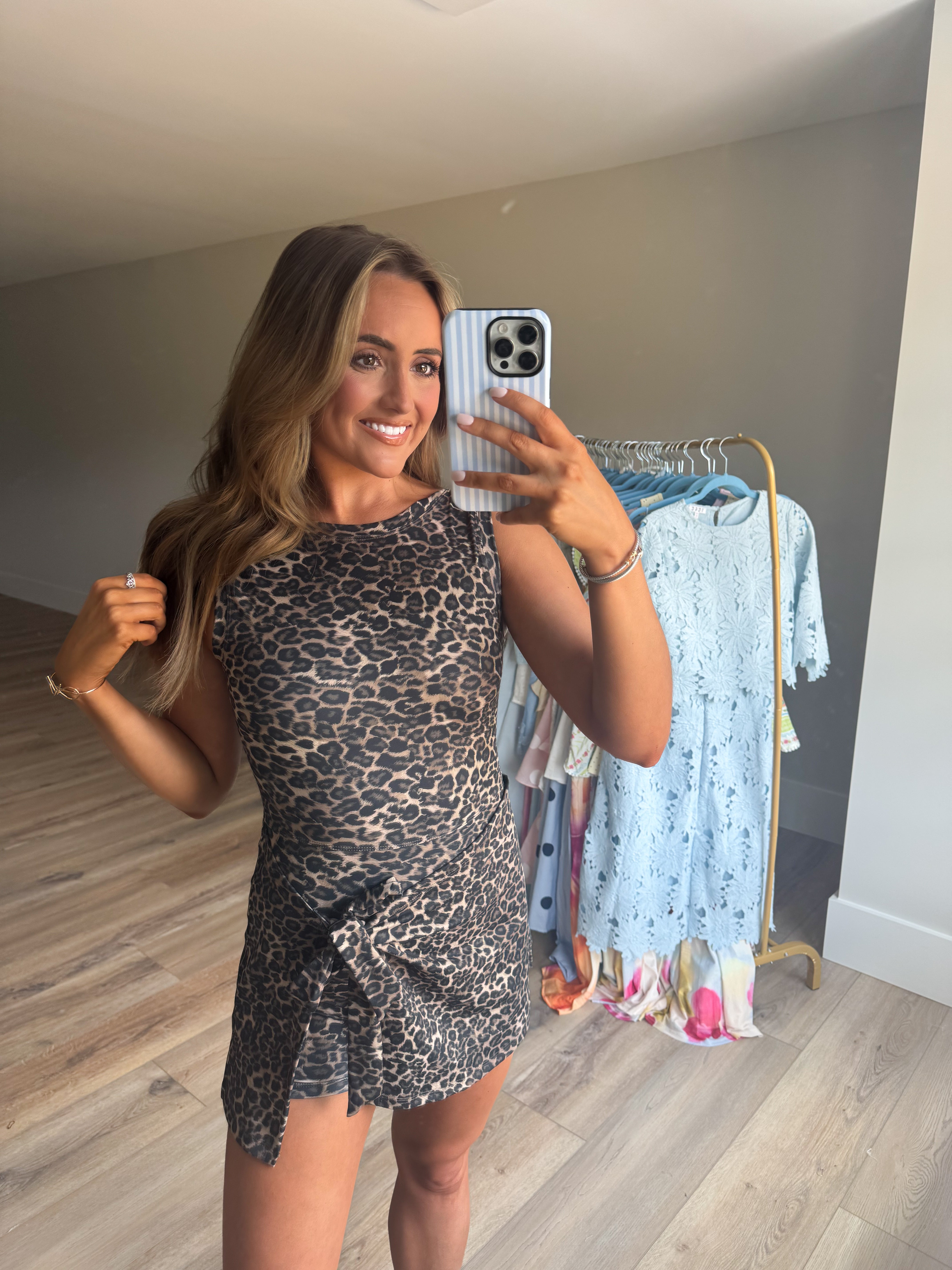 Cheetah Wrap Athletic Dress