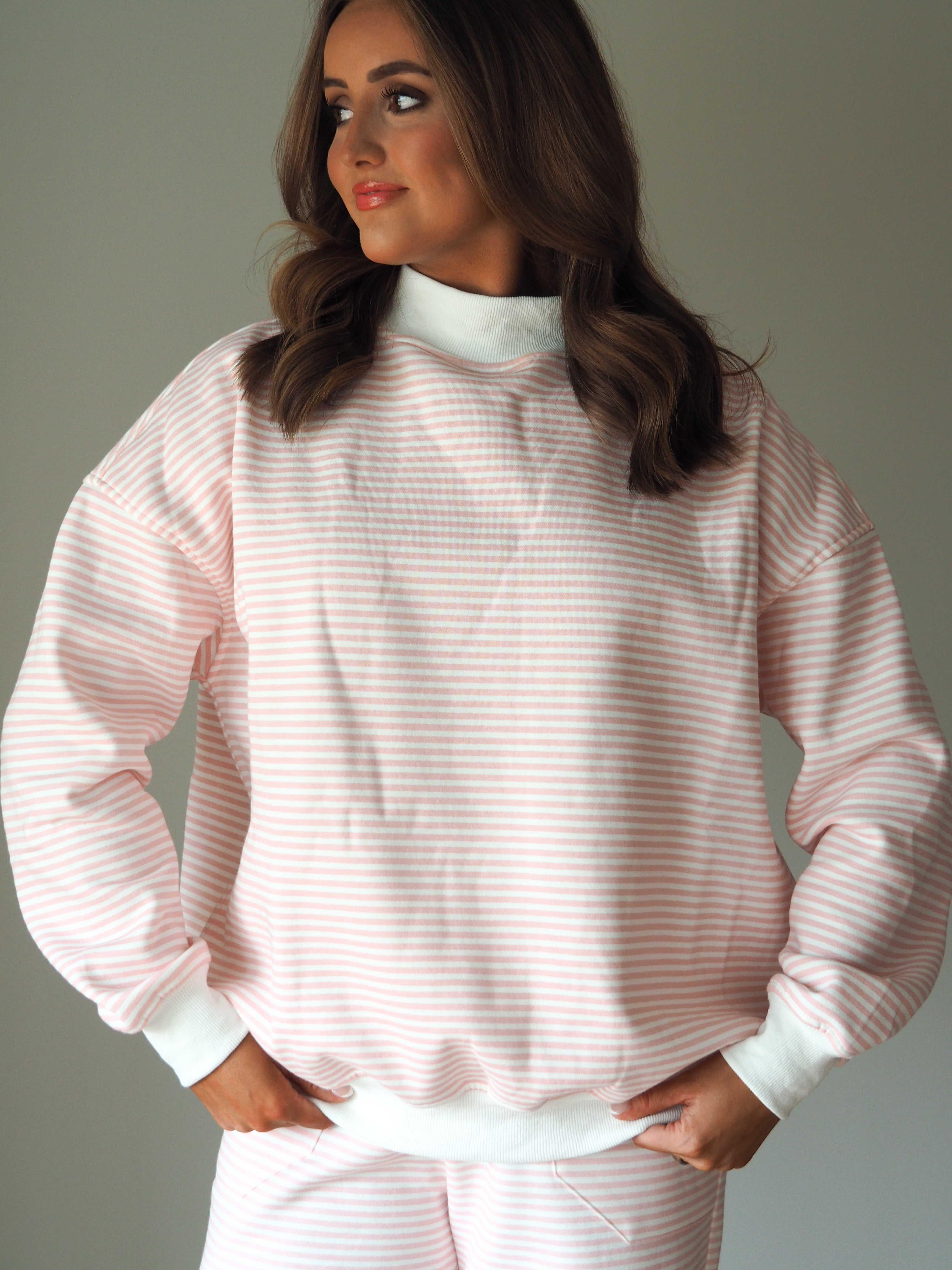 Day Dream Stripe Mockneck