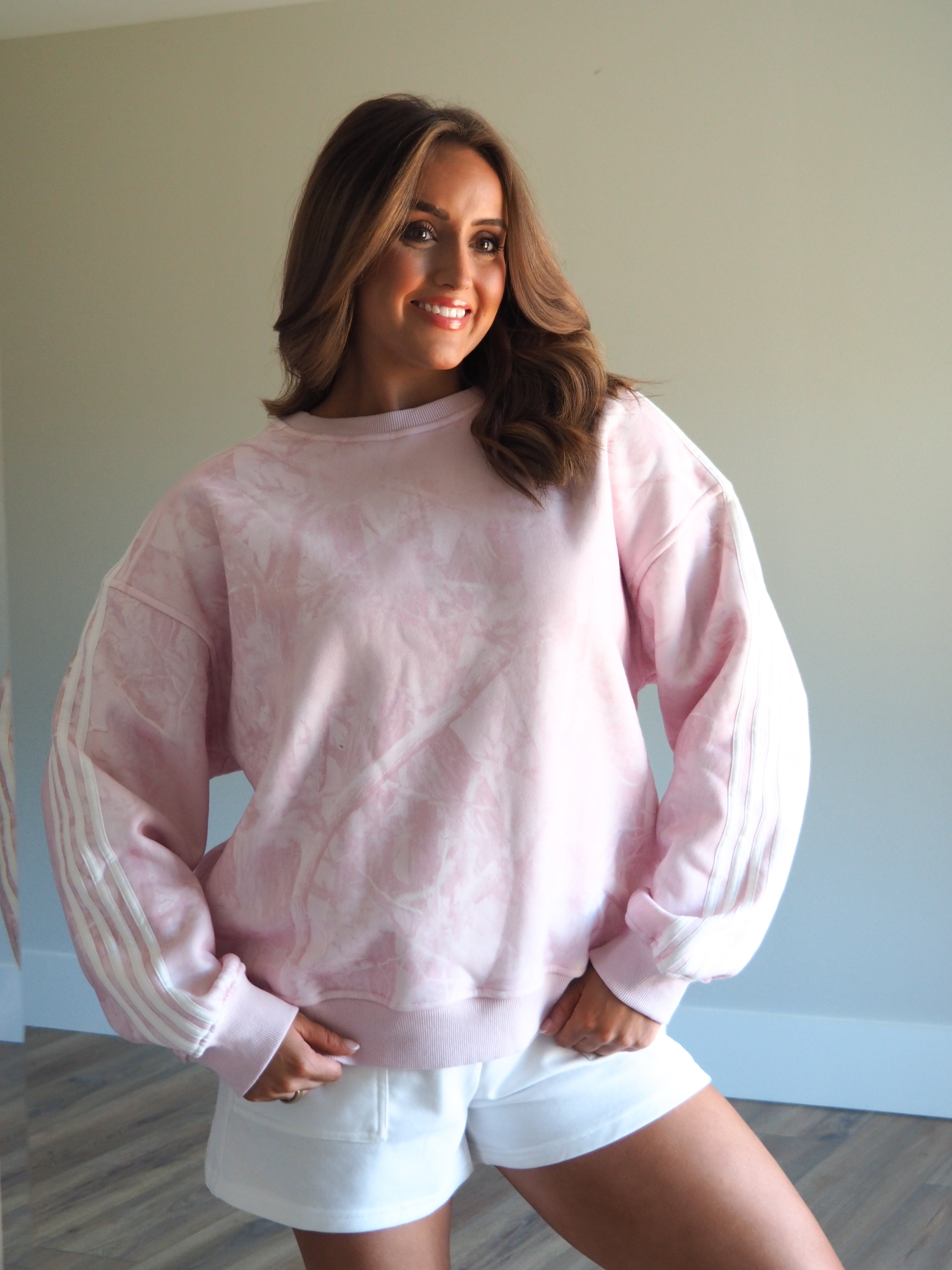 Pink Haven Camo Crewneck