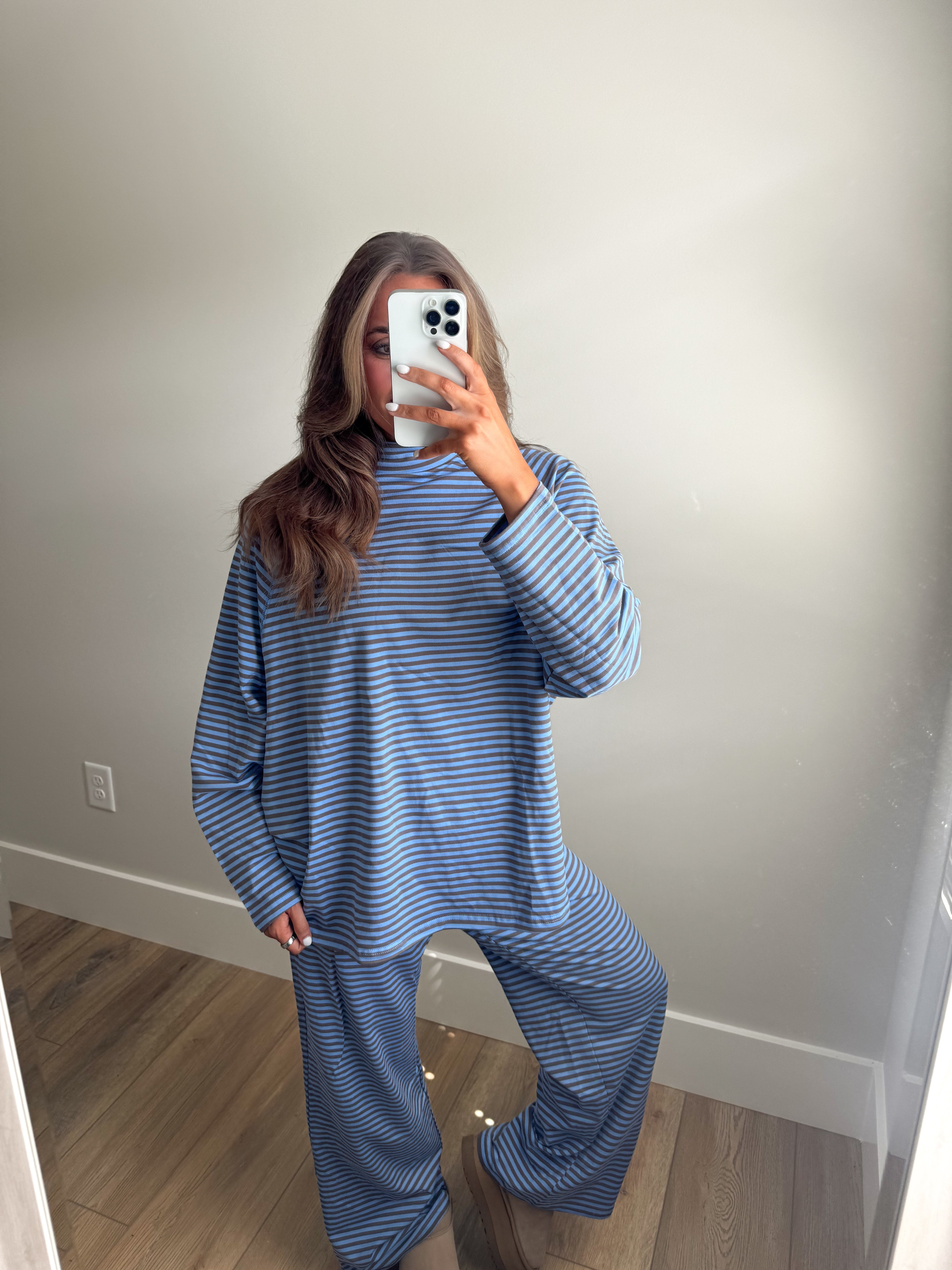 The Carolina Stripe Set - Blue