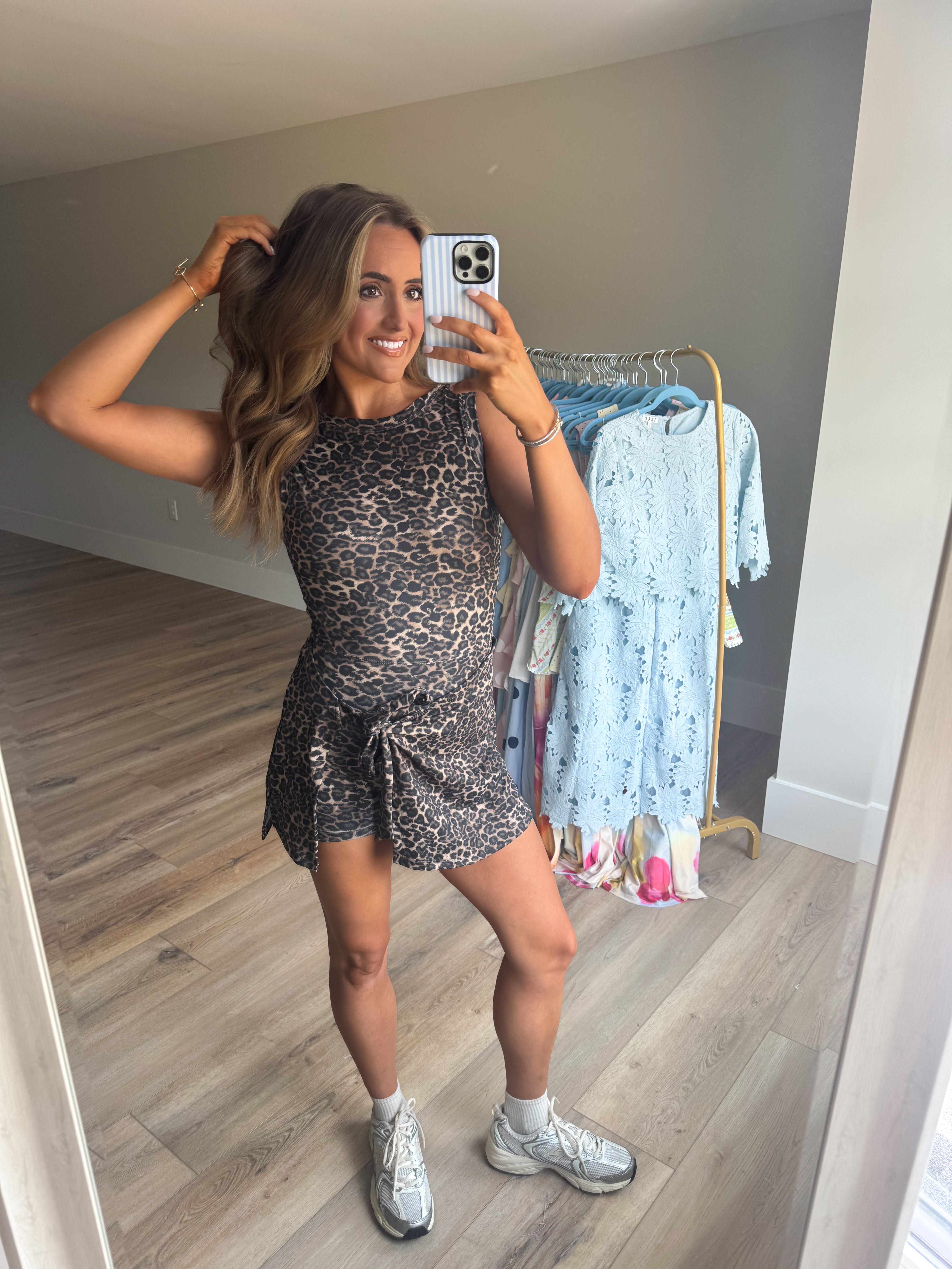 Cheetah Wrap Athletic Dress