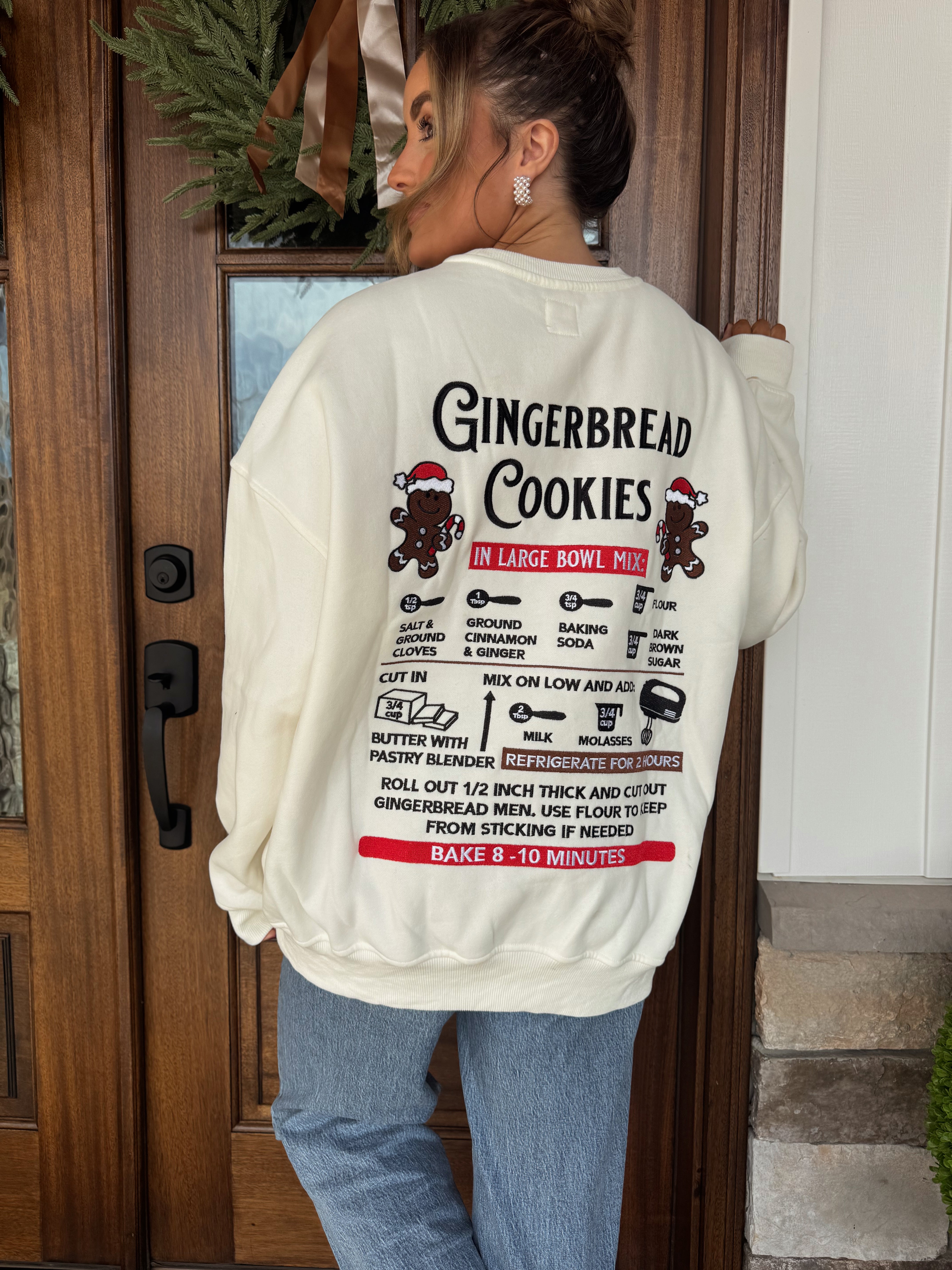 Gingerbread Recipe Sweatshirt