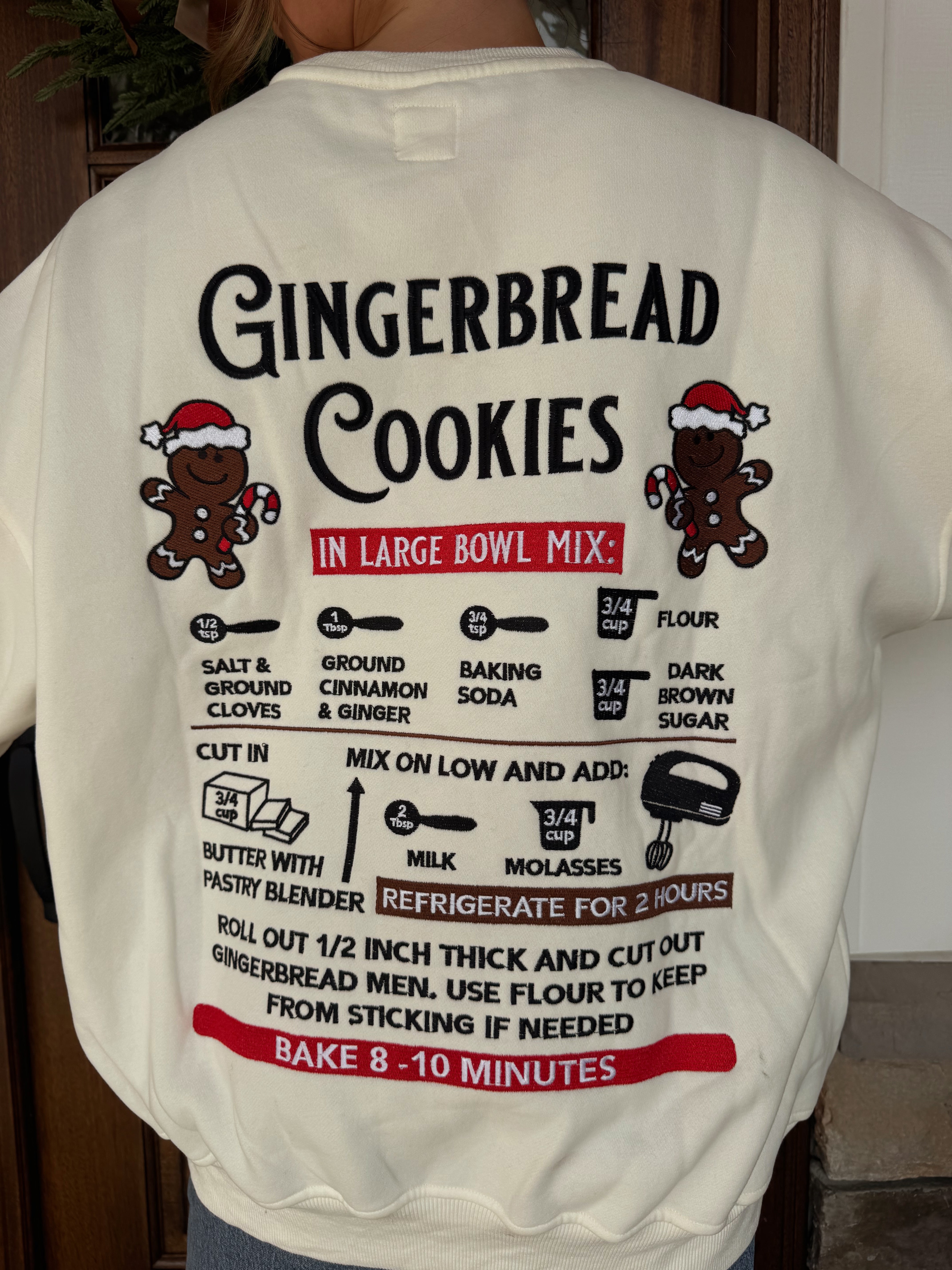 Gingerbread Recipe Sweatshirt