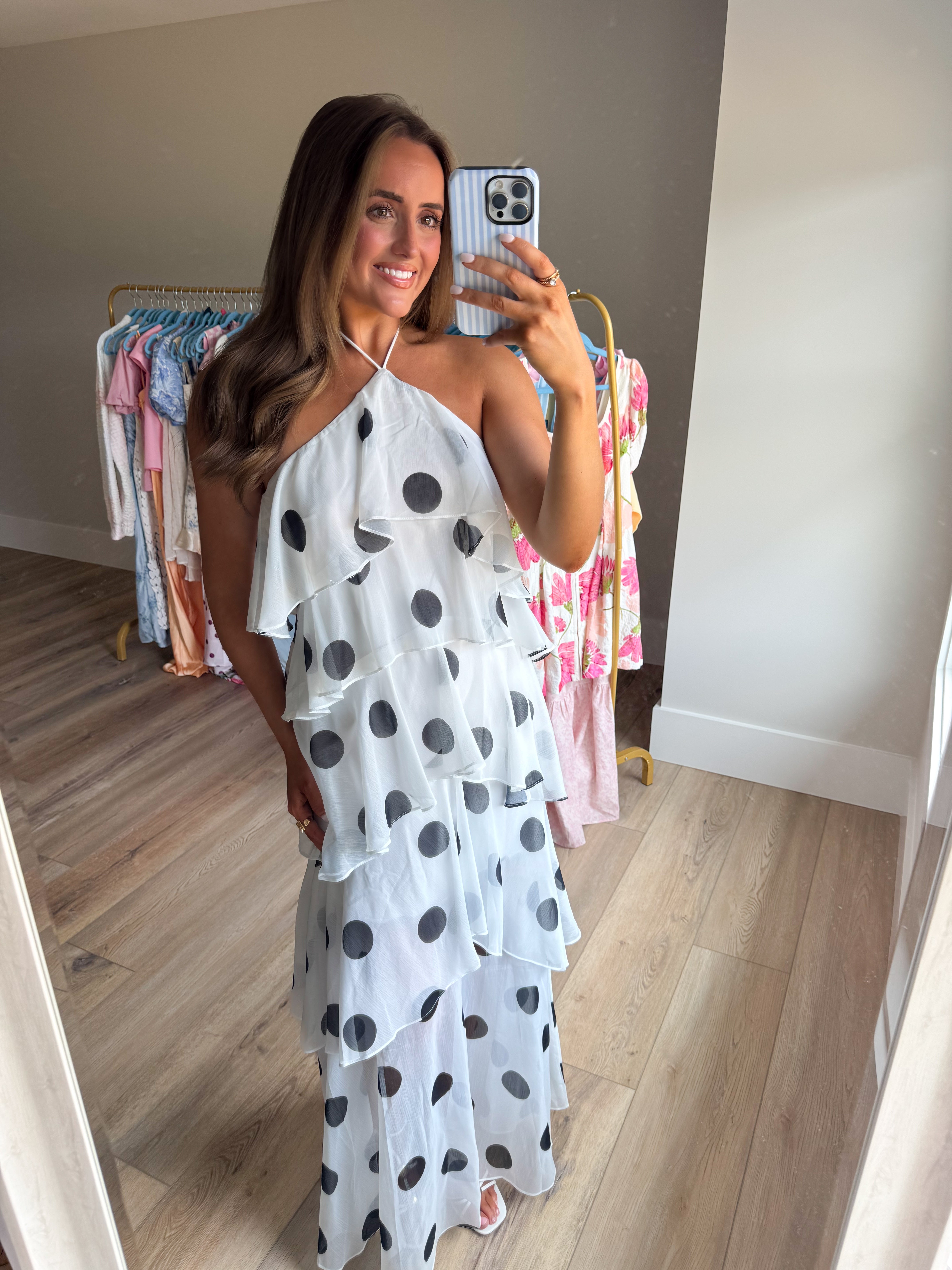 On The Dot Maxi Dress