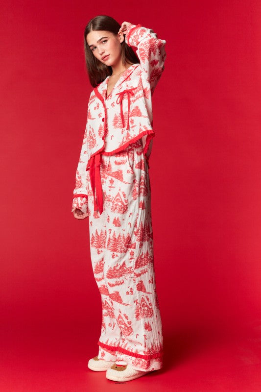 Gingerbread Village Pajama Set