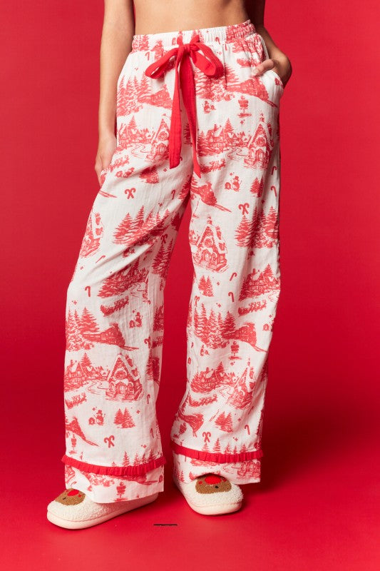 Gingerbread Village Pajama Set