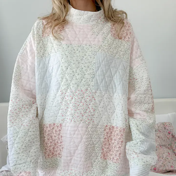 Cloud Quilt Mockneck (Restock)