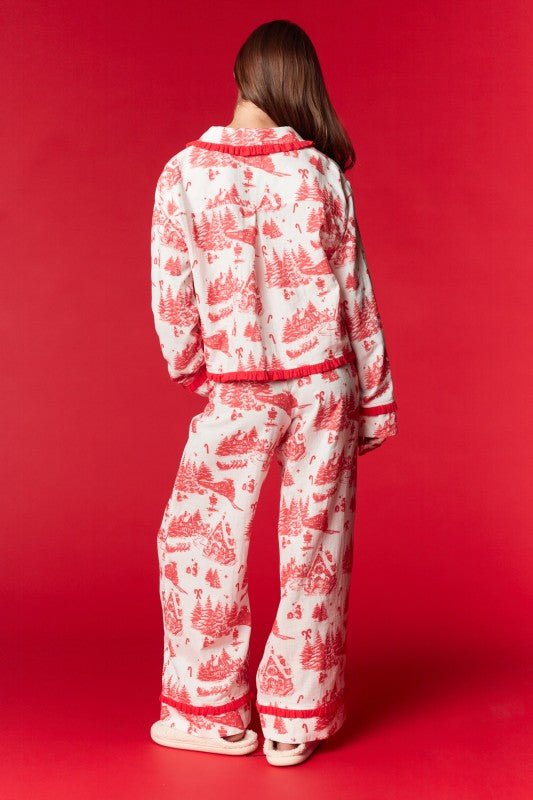 Gingerbread Village Pajama Set
