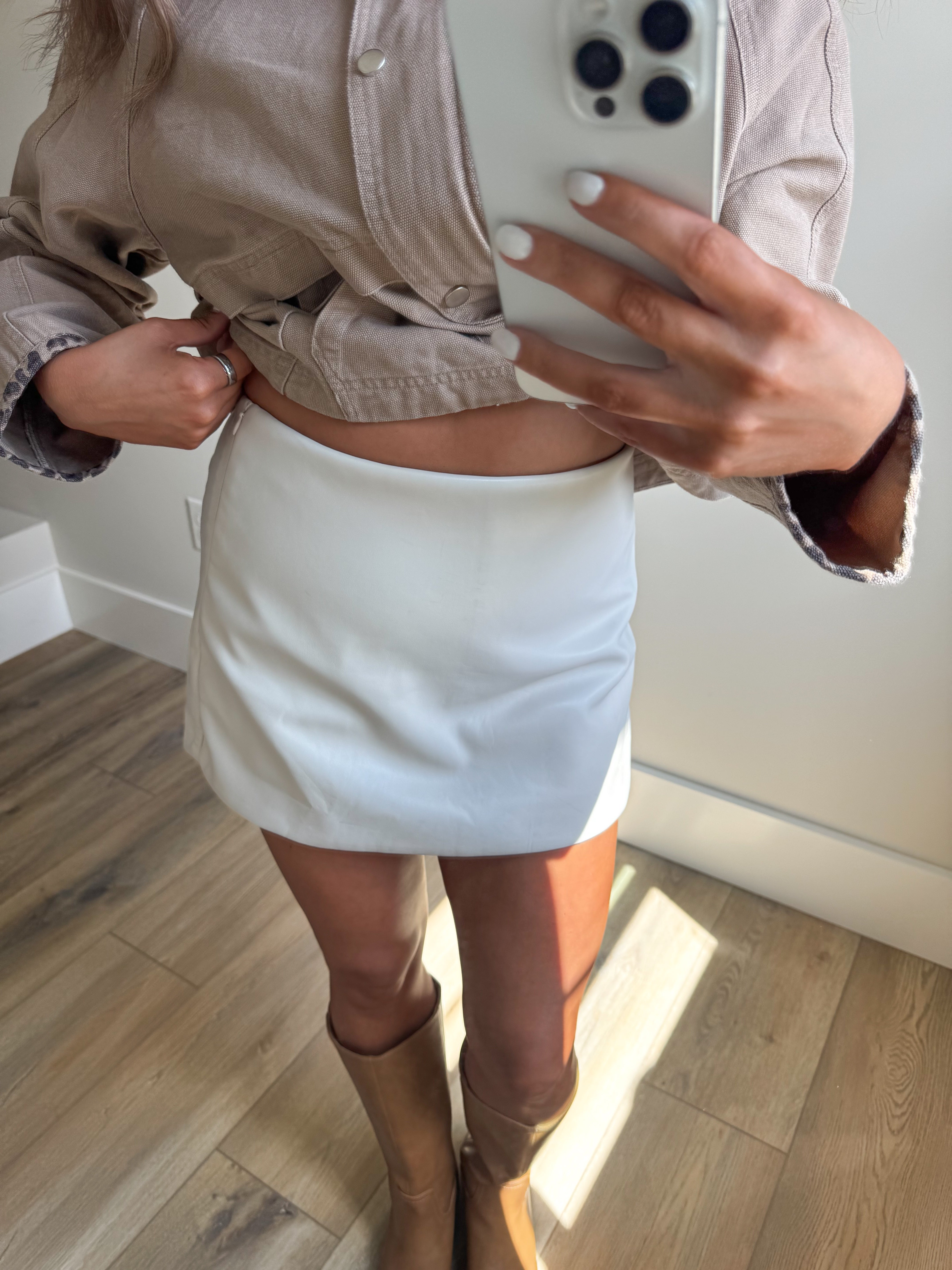 Just In Case Skort (Restock) - Cream