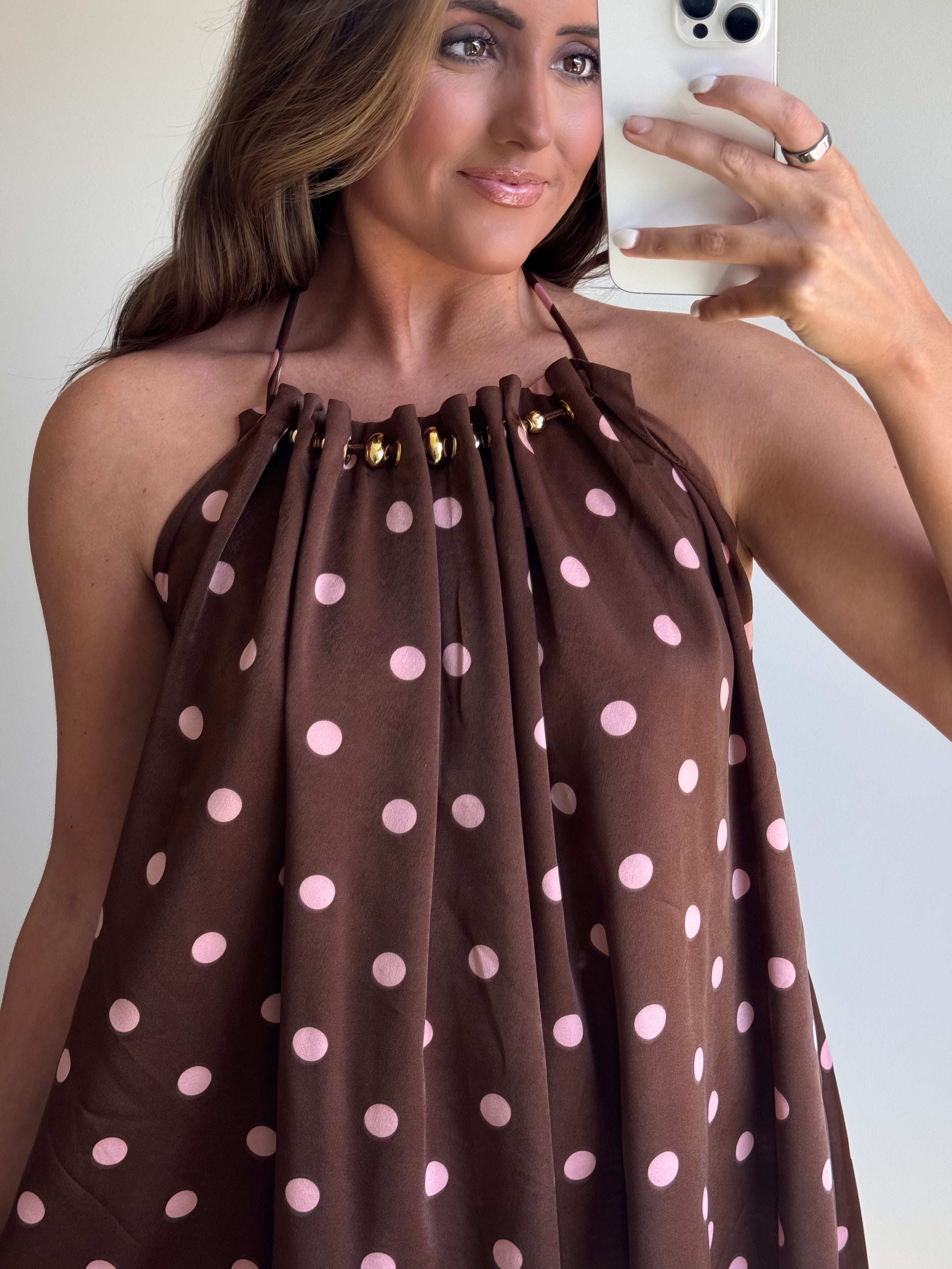 The Pink Espresso Halter Mini