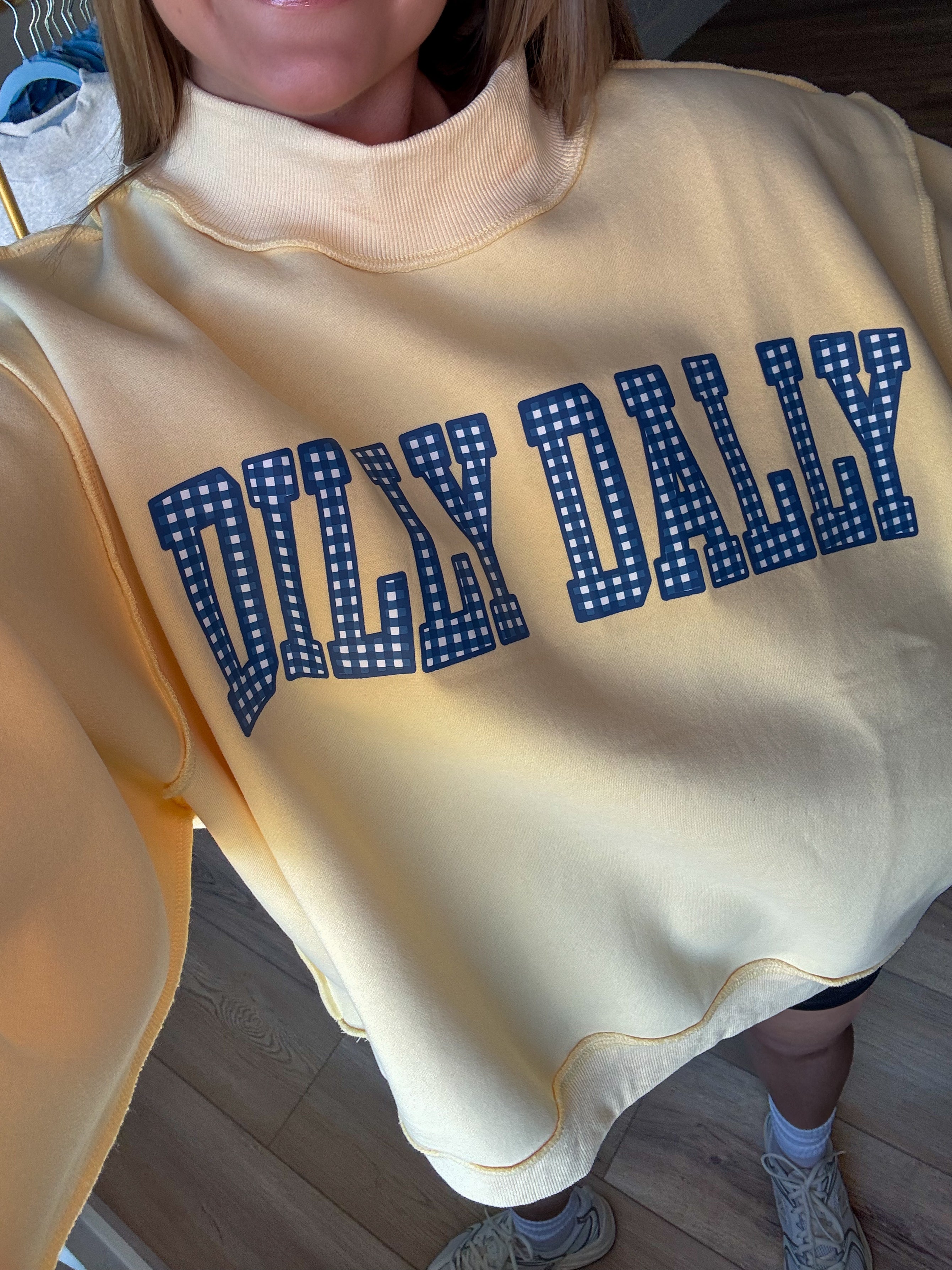 Dilly Dally/Lolly Gag Reversible Mockneck