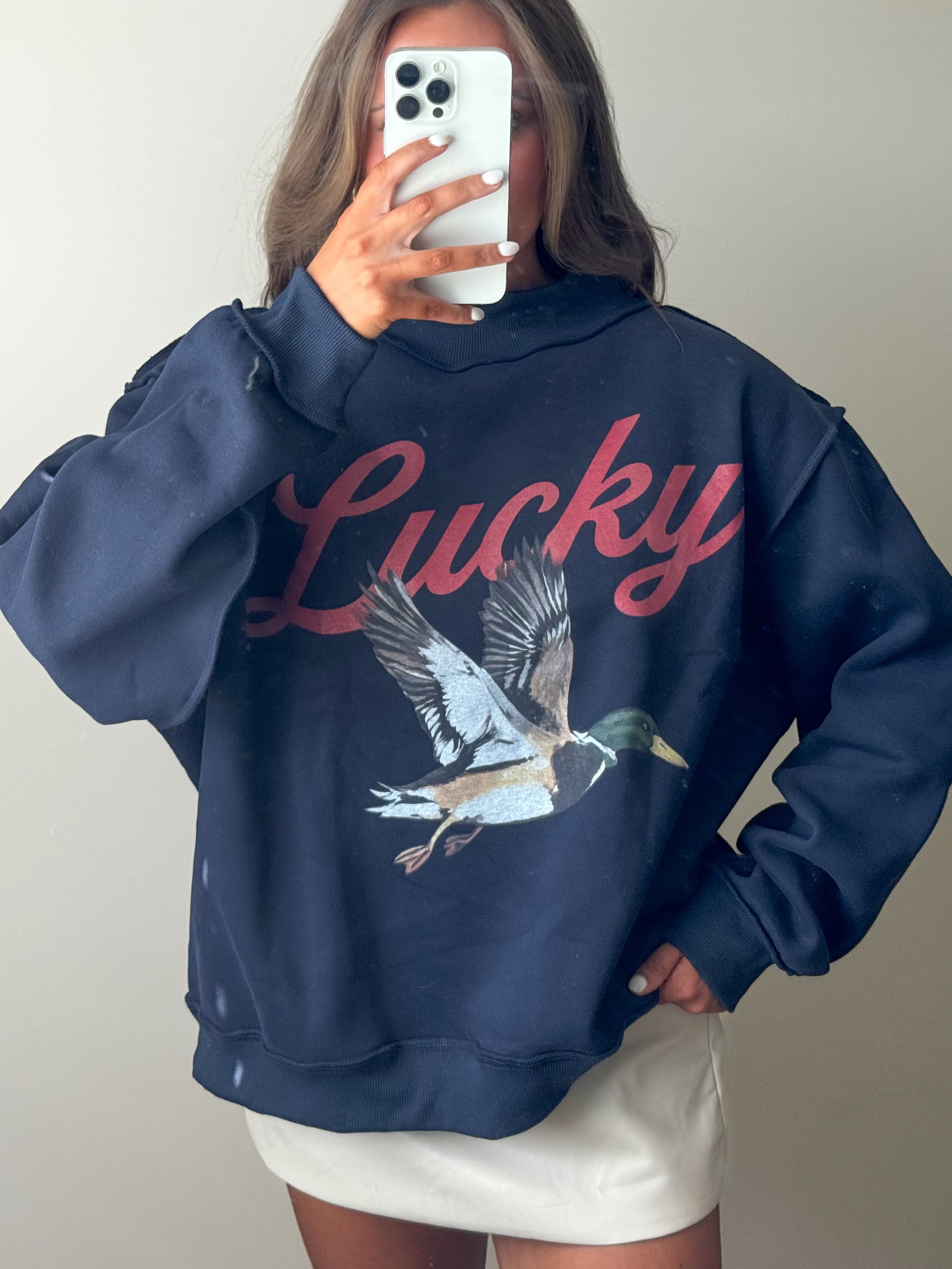 Lucky Duck Mockneck