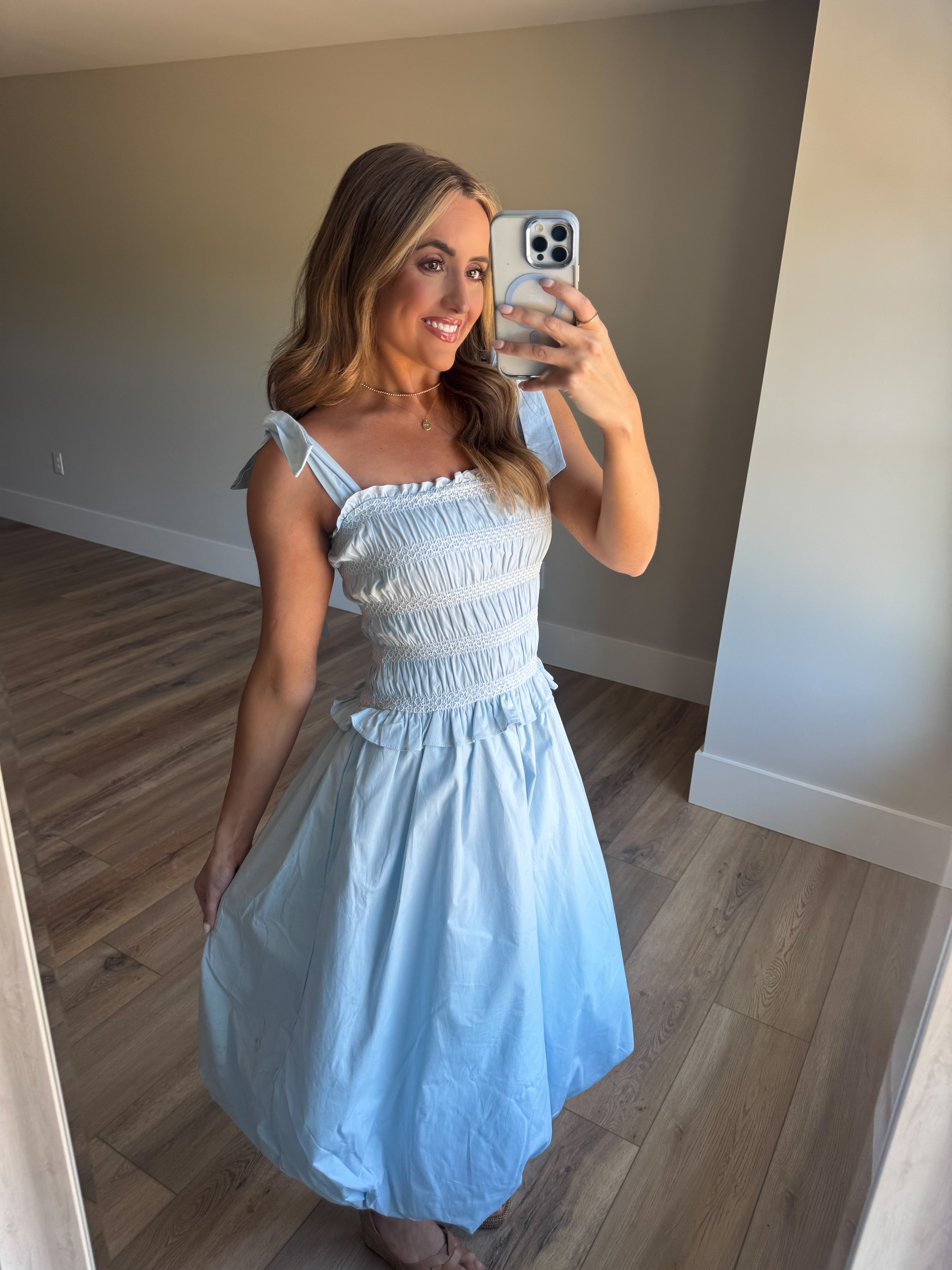 Bluebell Bubble Midi Dress