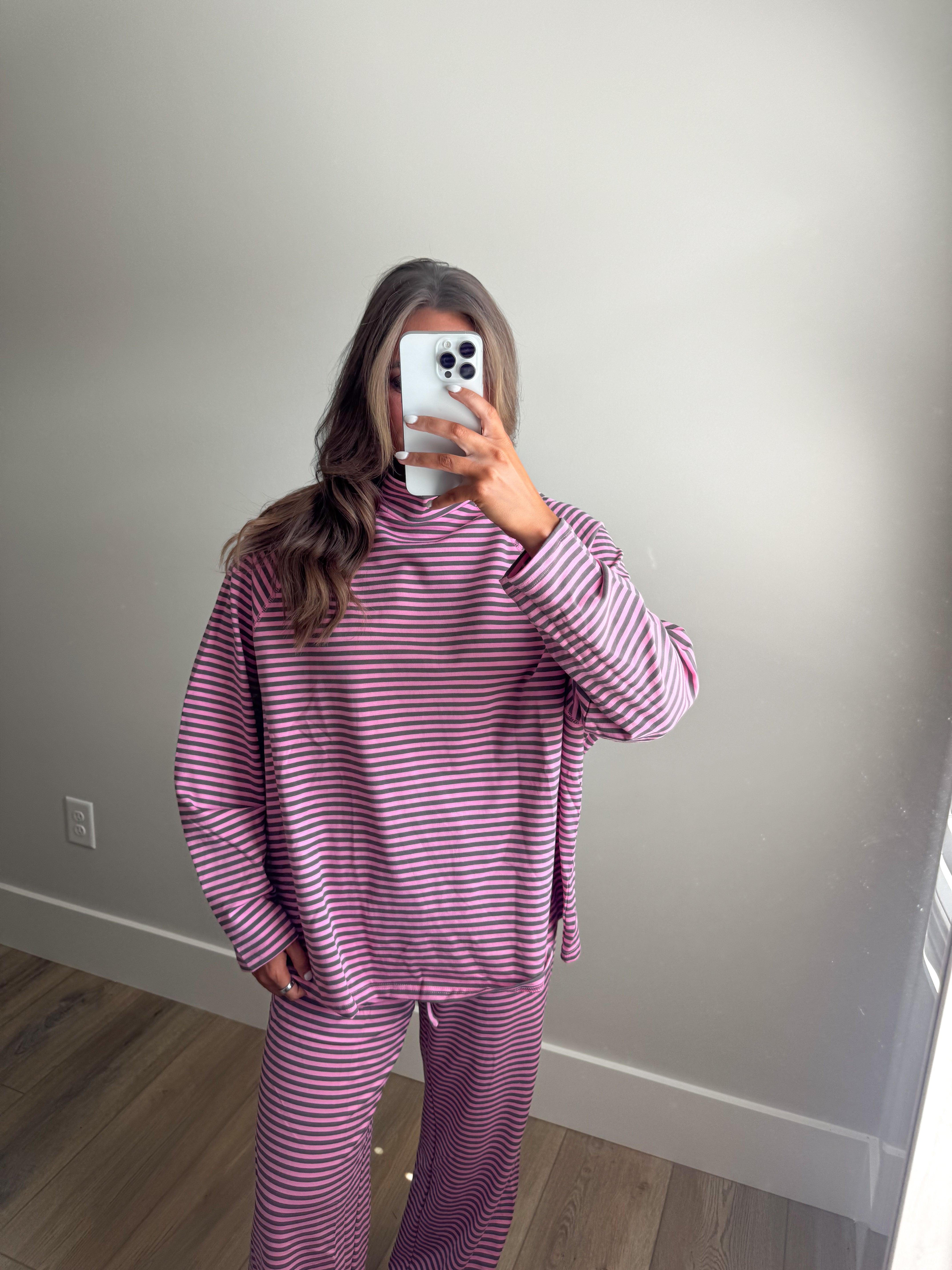The Carolina Stripe Set - Pink