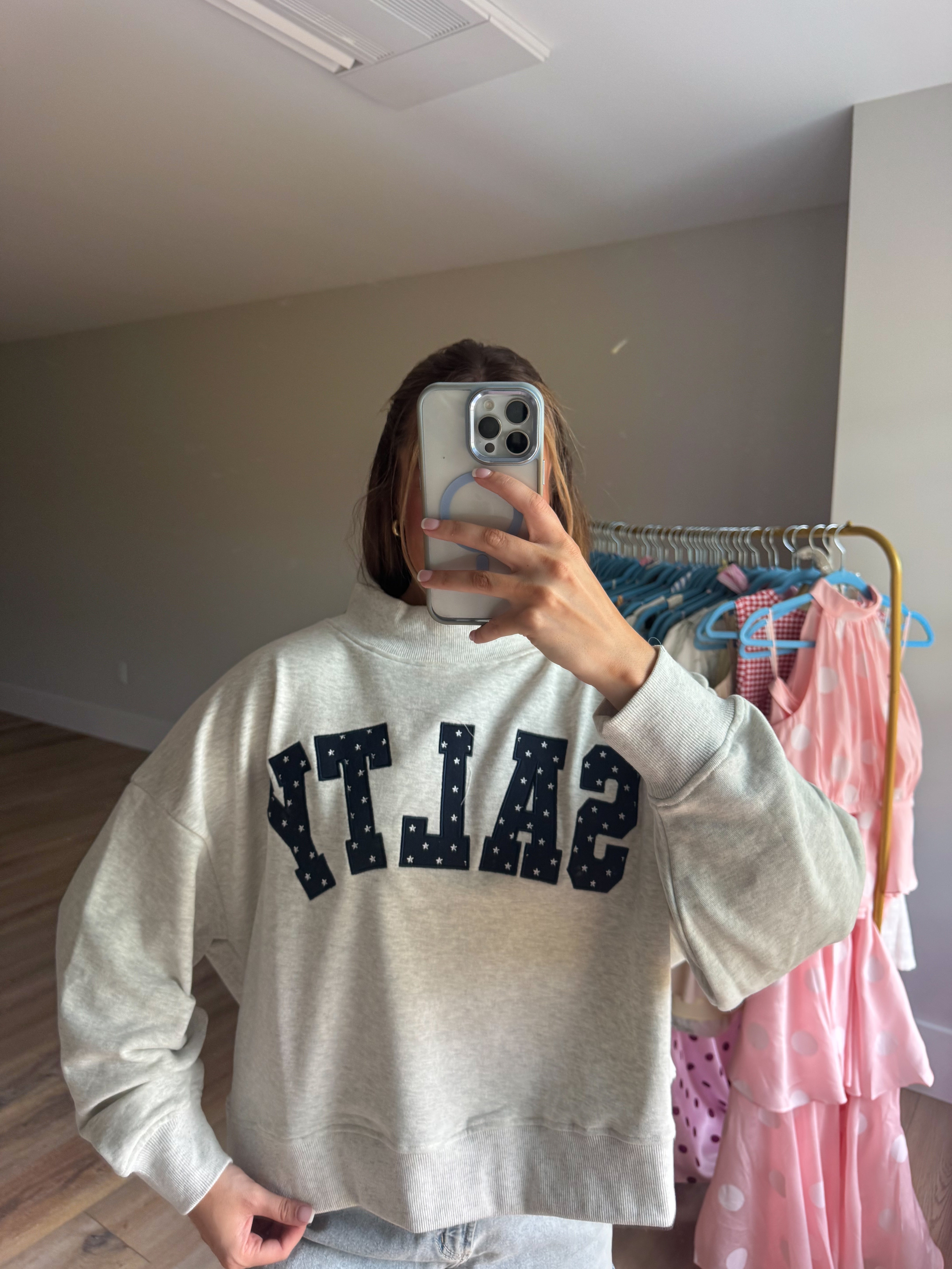 Salty Oversized Mockneck Sweatshirt