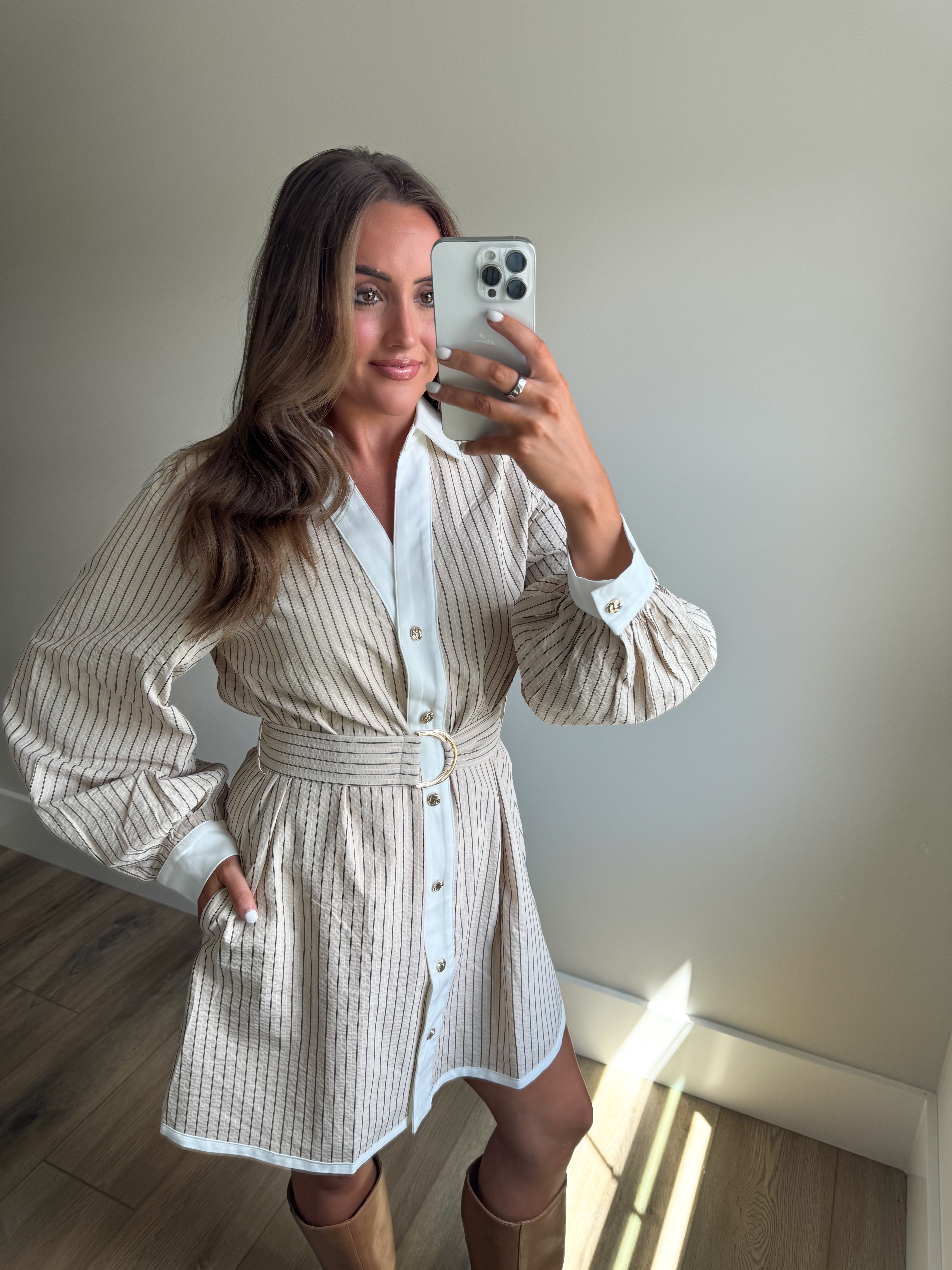 The Oakwood Mini Stripe Dress