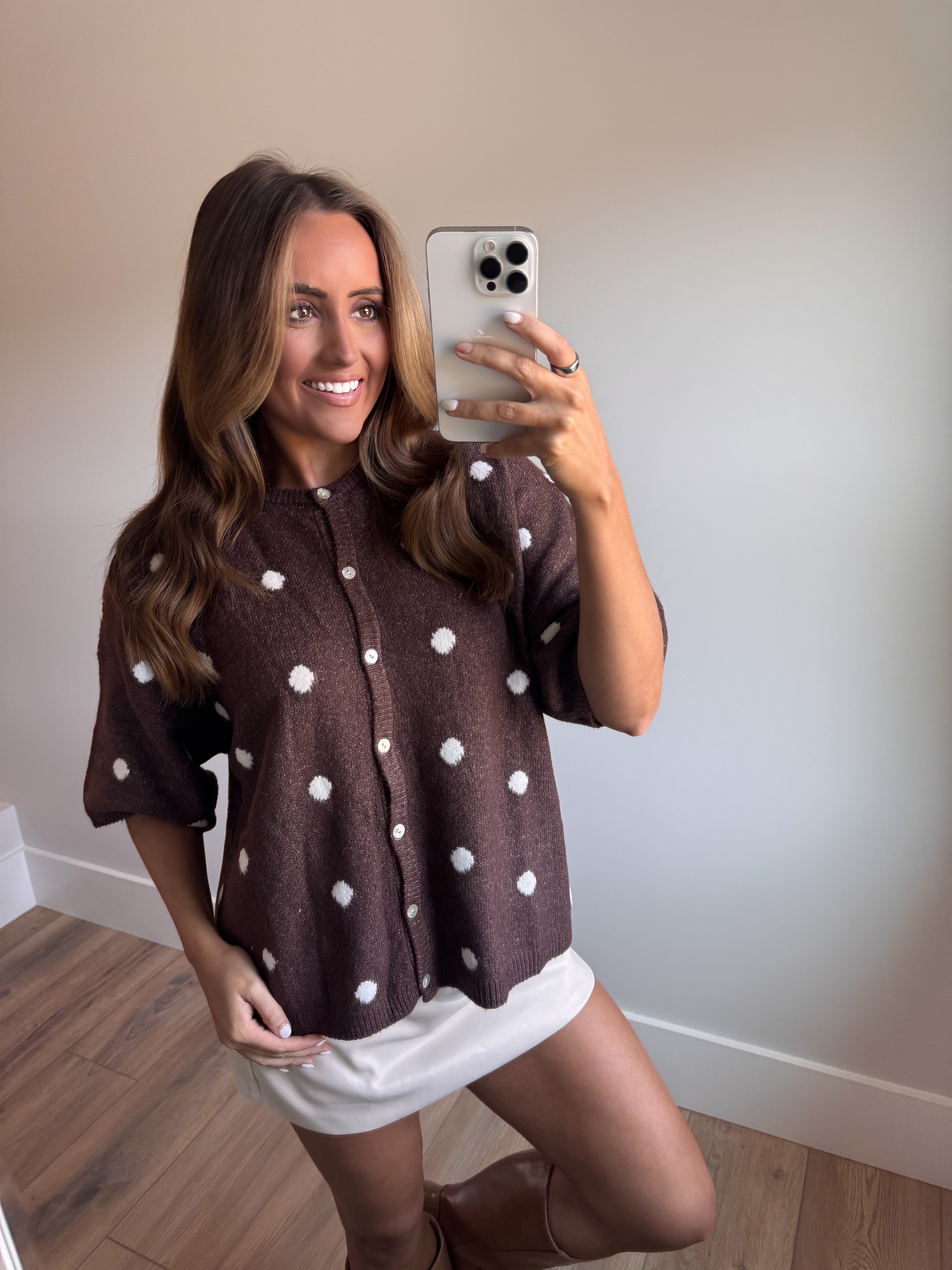 Sweater Weather Cardigan - Brown