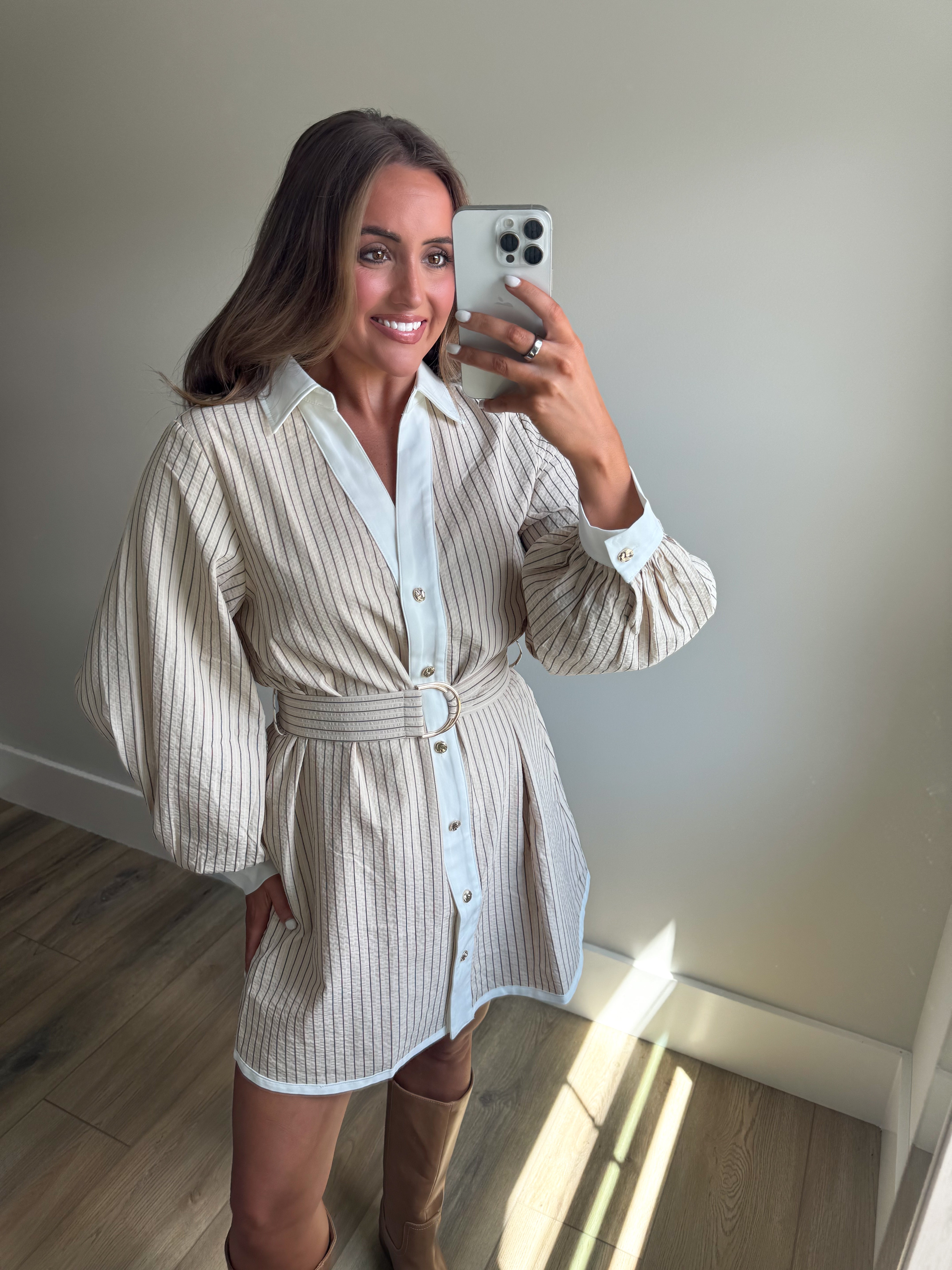 The Oakwood Mini Stripe Dress