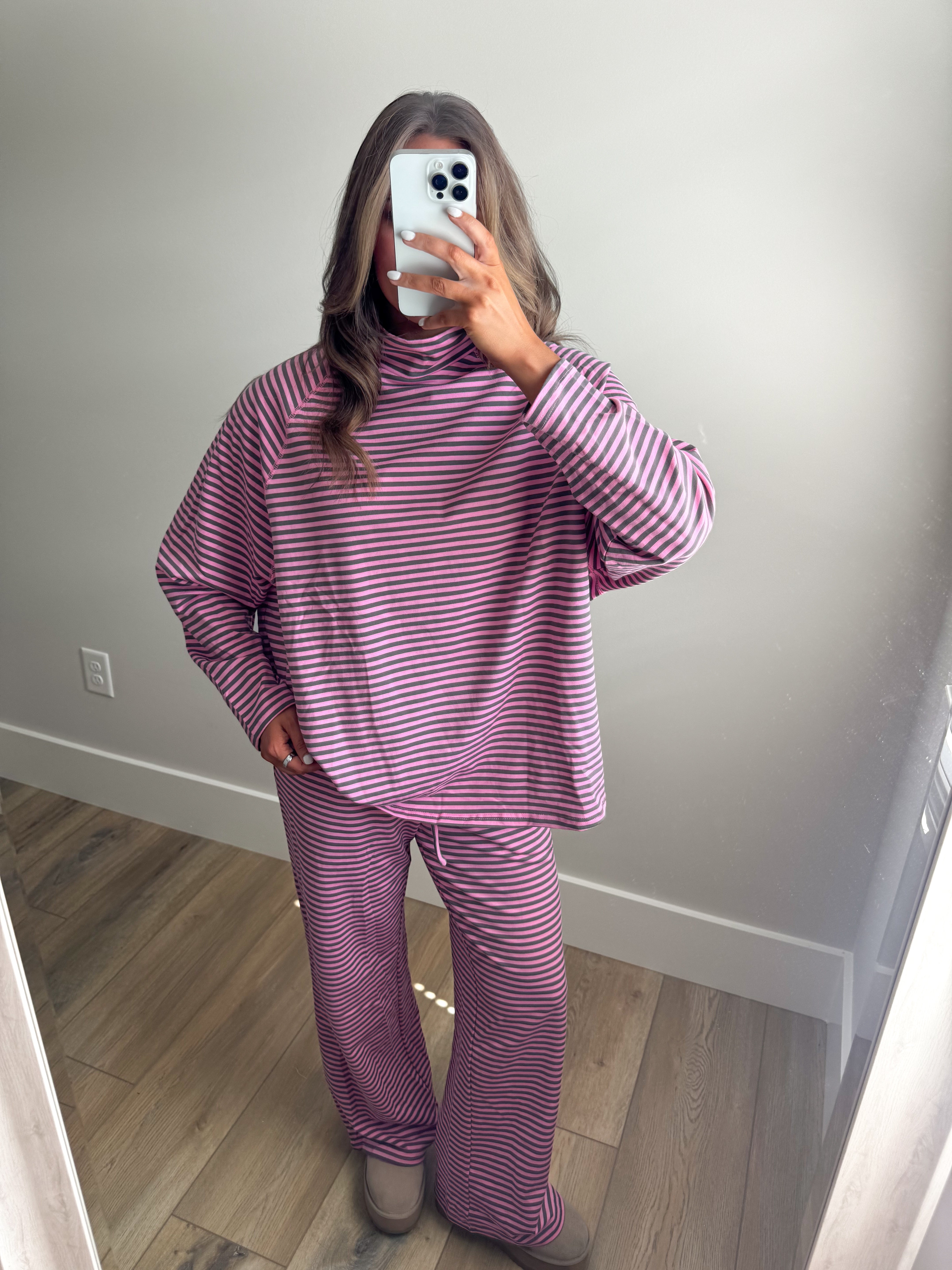 The Carolina Stripe Set - Pink