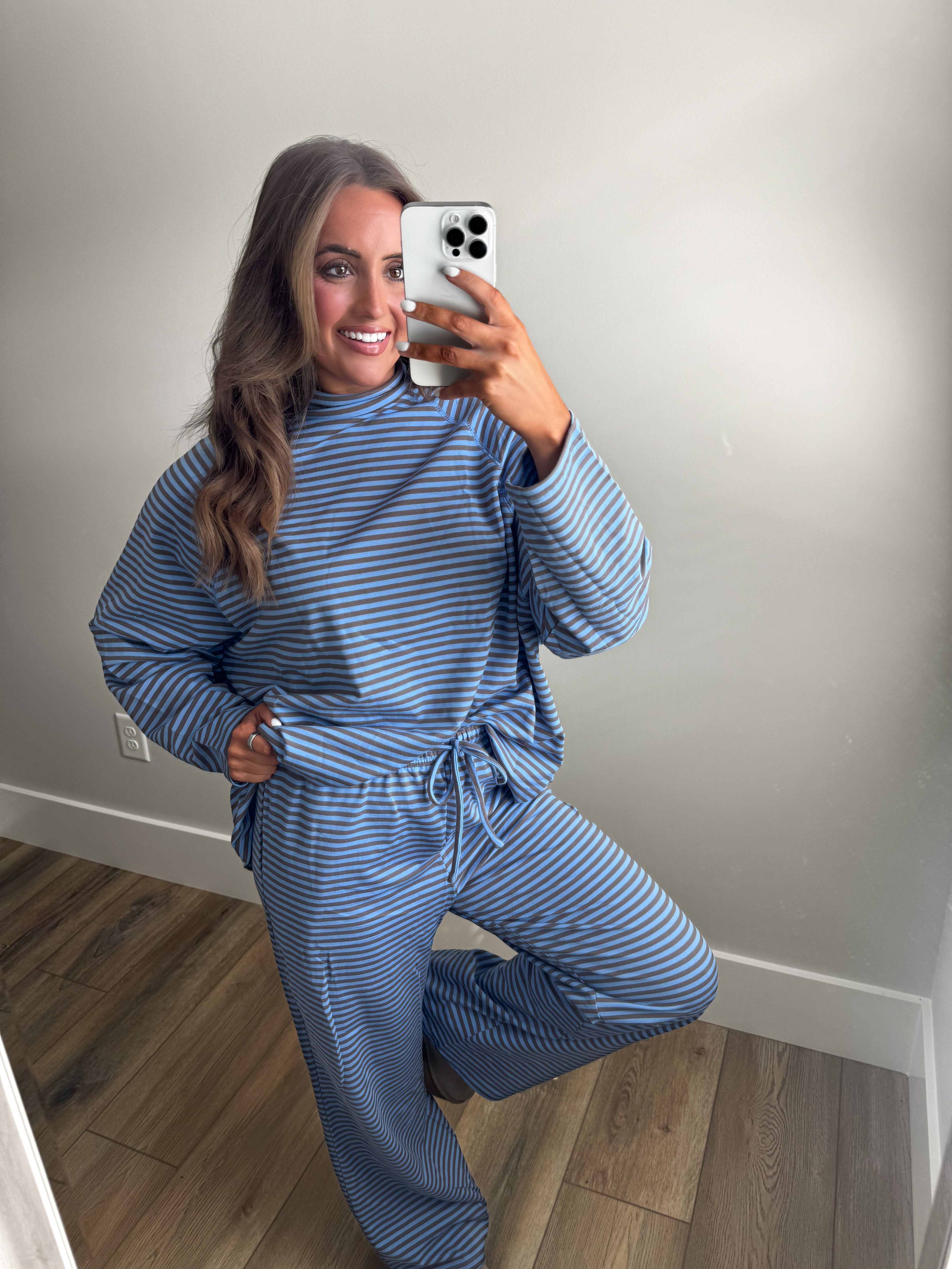 The Carolina Stripe Set - Blue