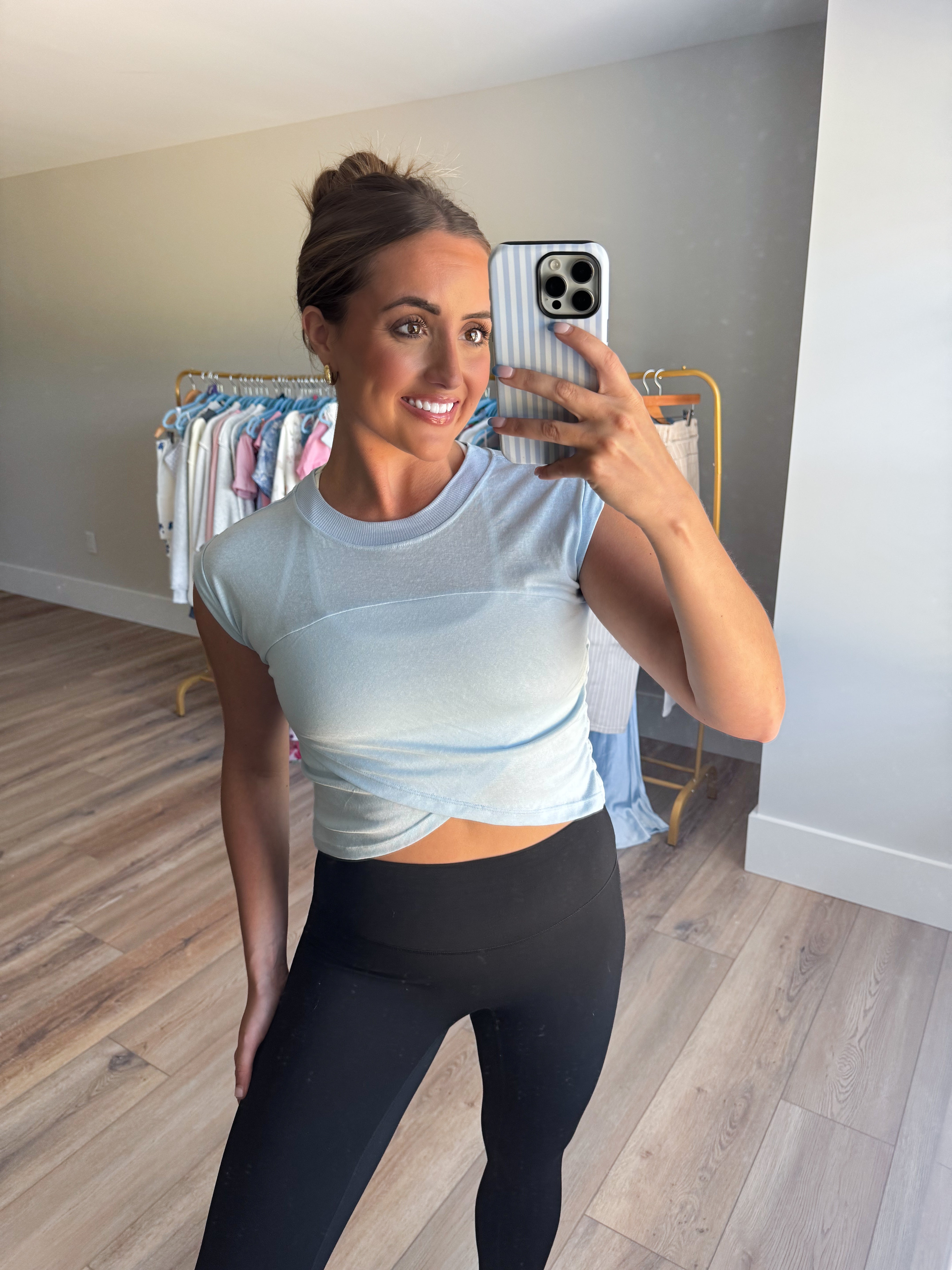 Slub Crossover Top