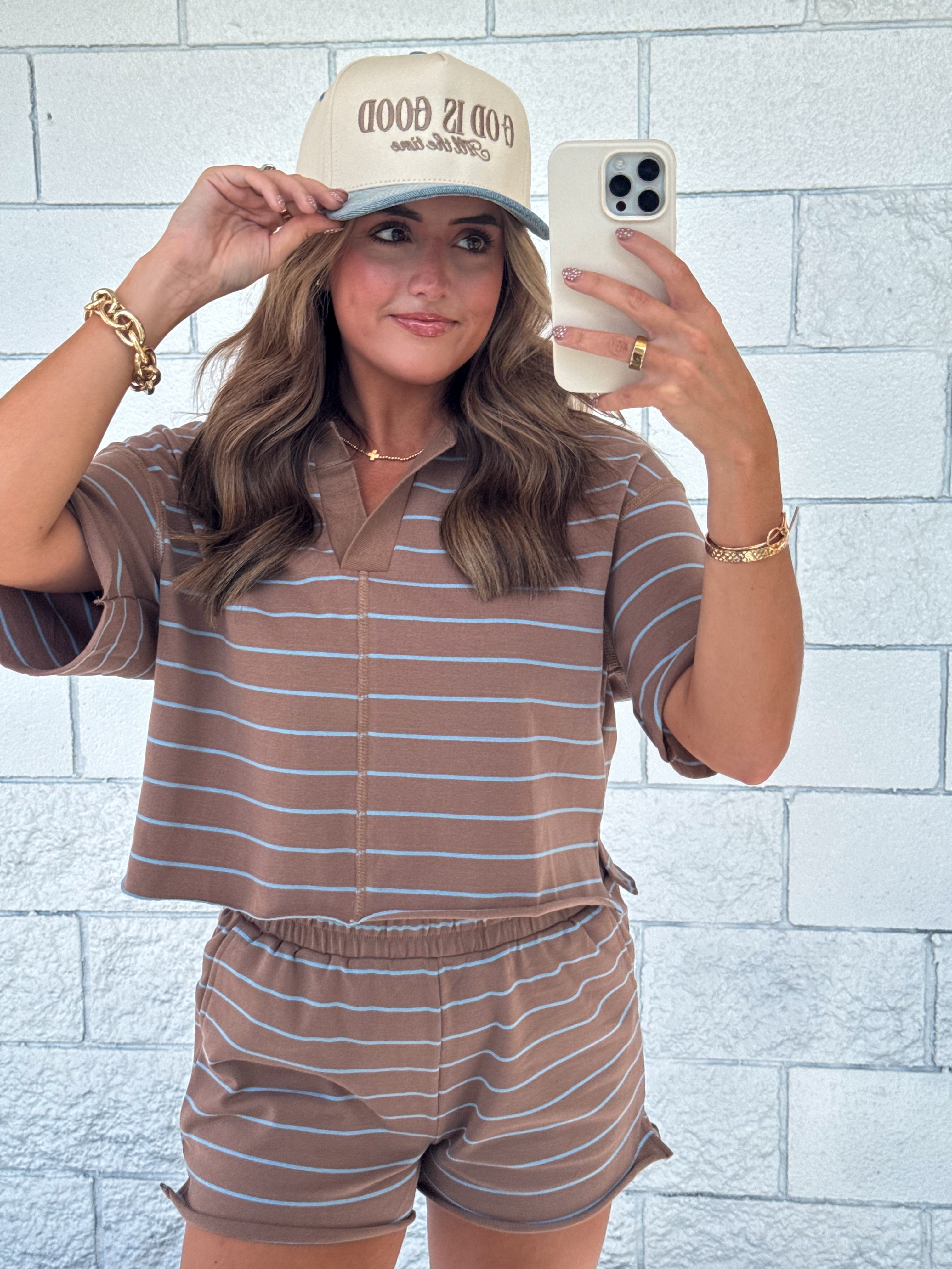 God Is Good Trucker Hat - Denim