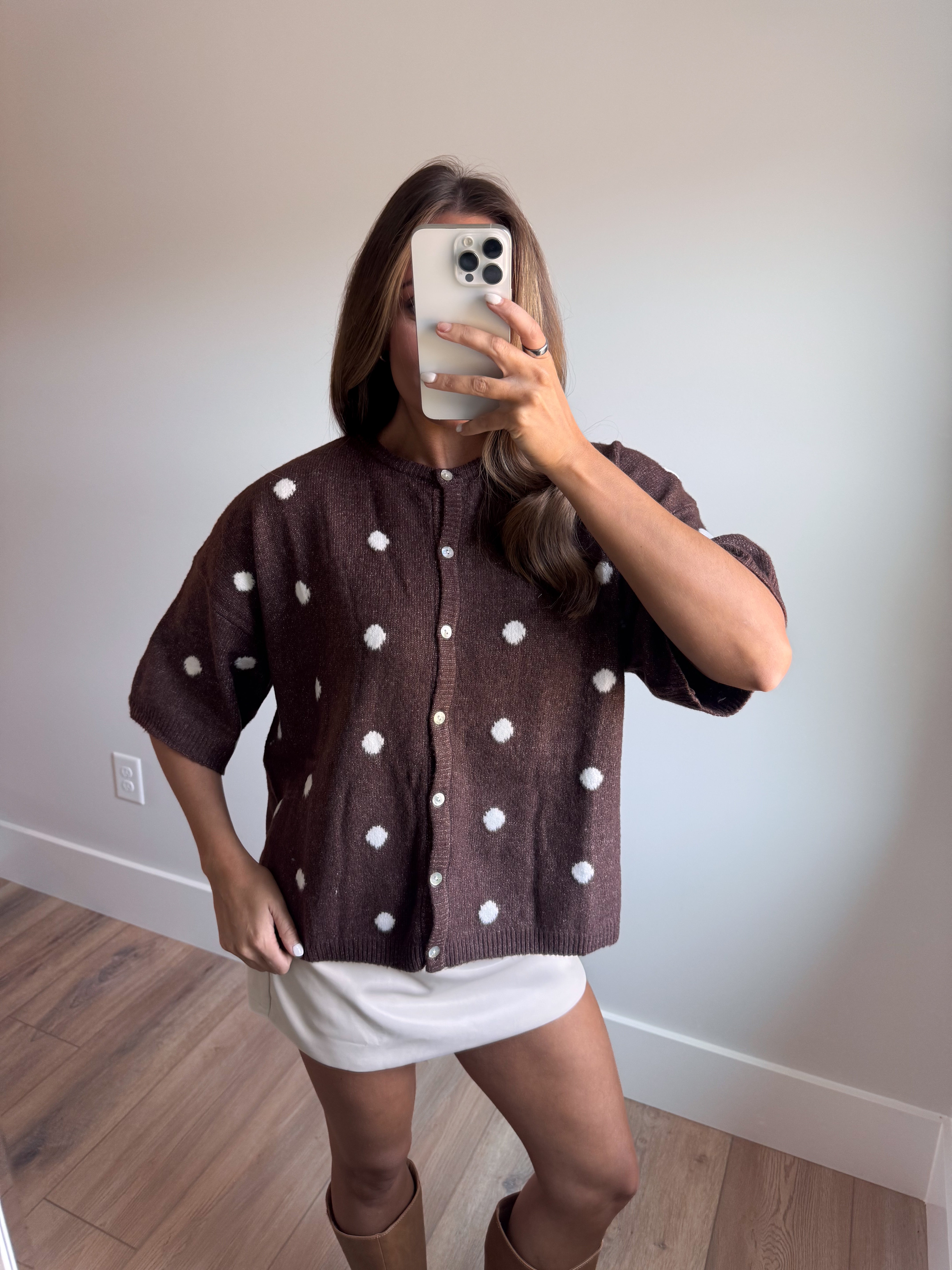 Sweater Weather Cardigan - Brown