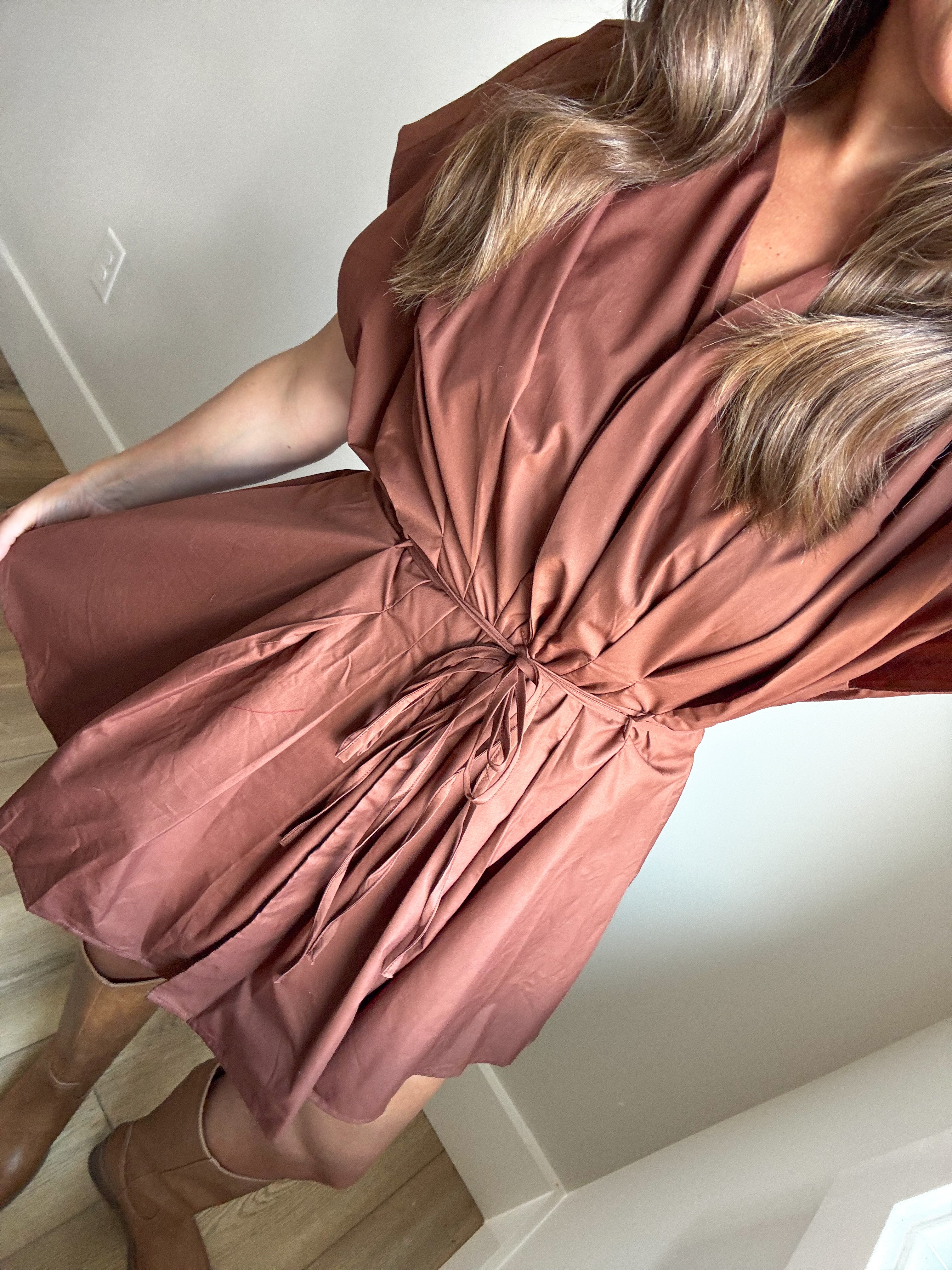 Brown Sugar Mini Dress