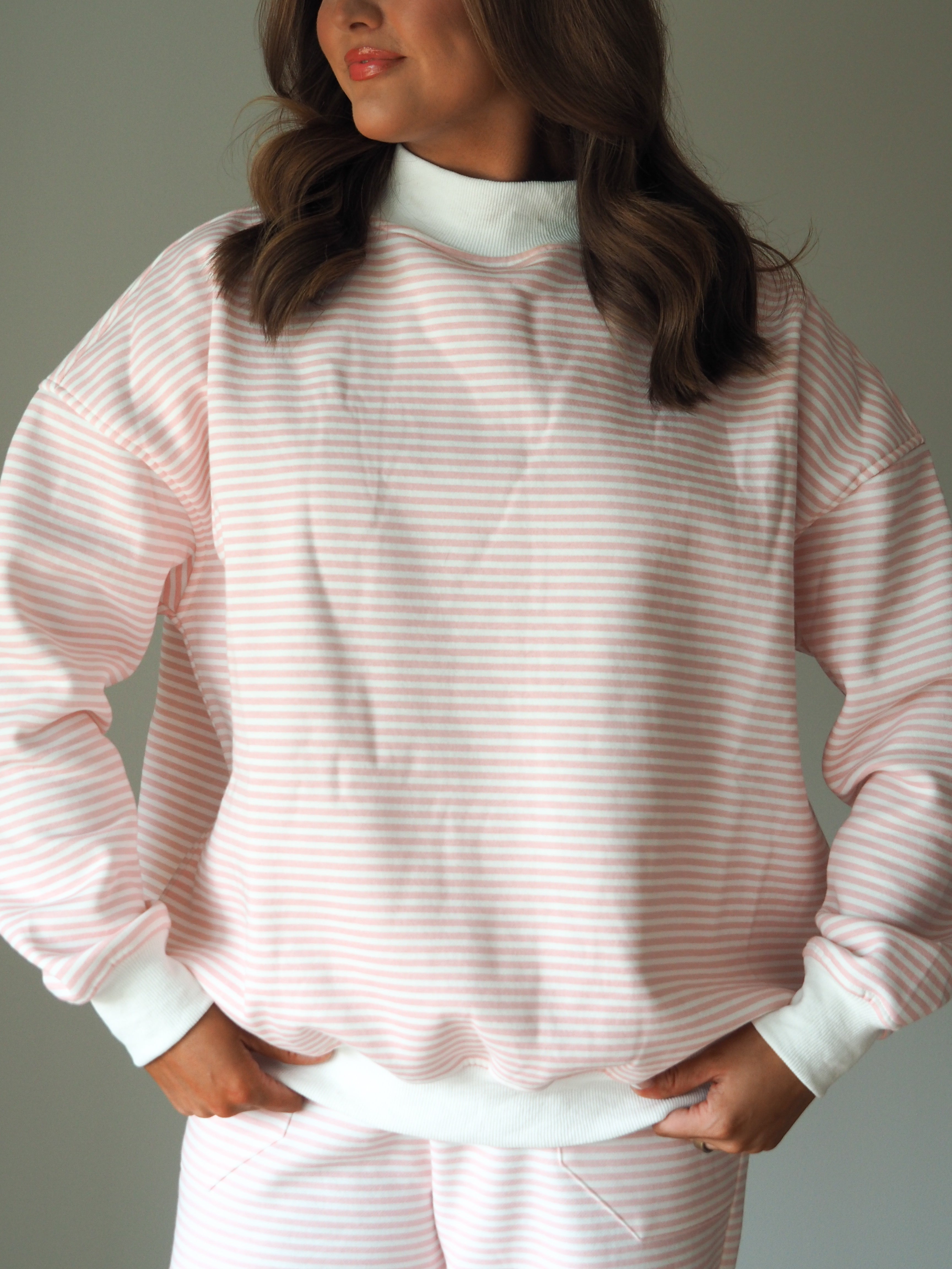 Day Dream Stripe Mockneck