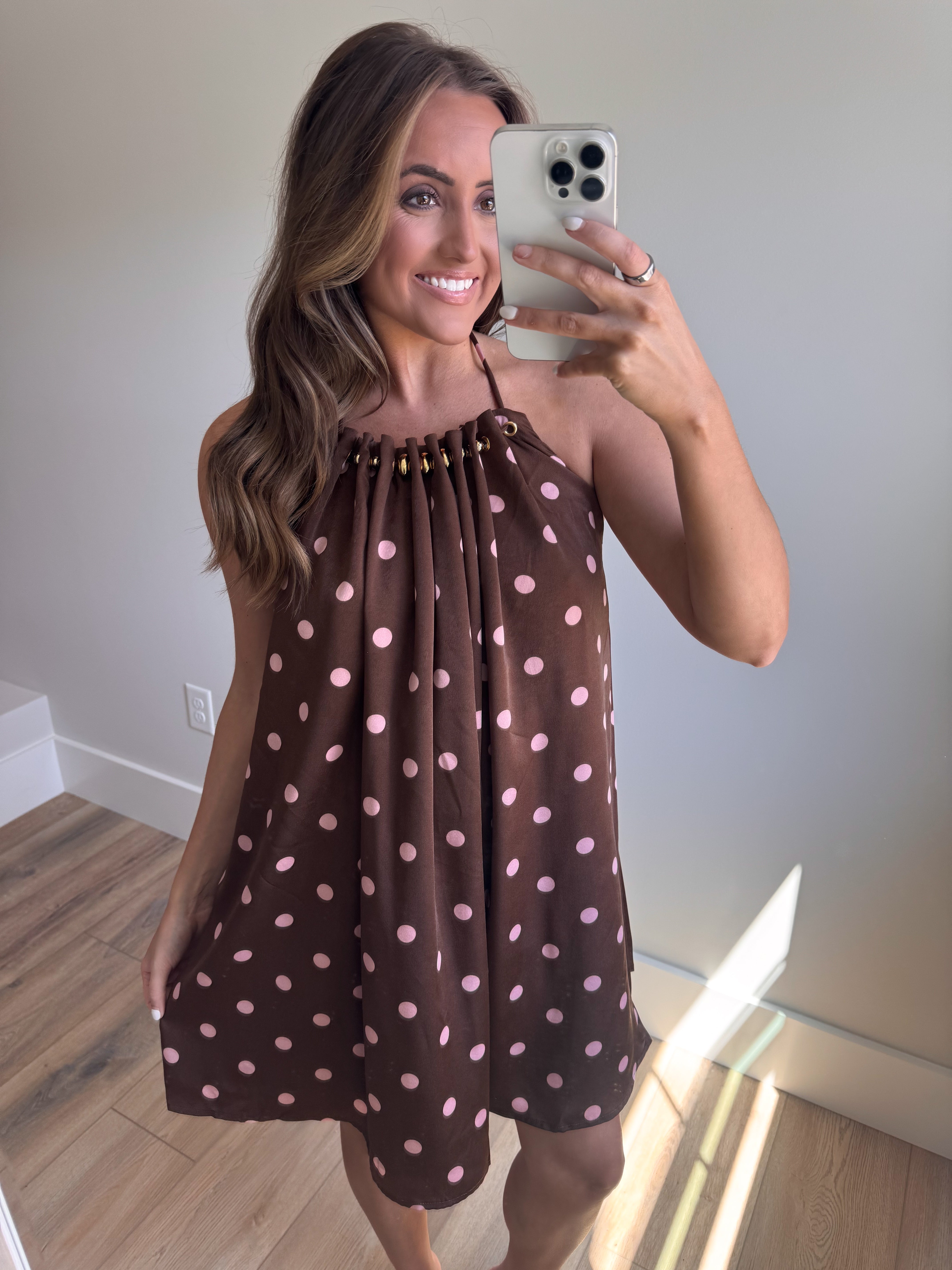 The Pink Espresso Halter Mini