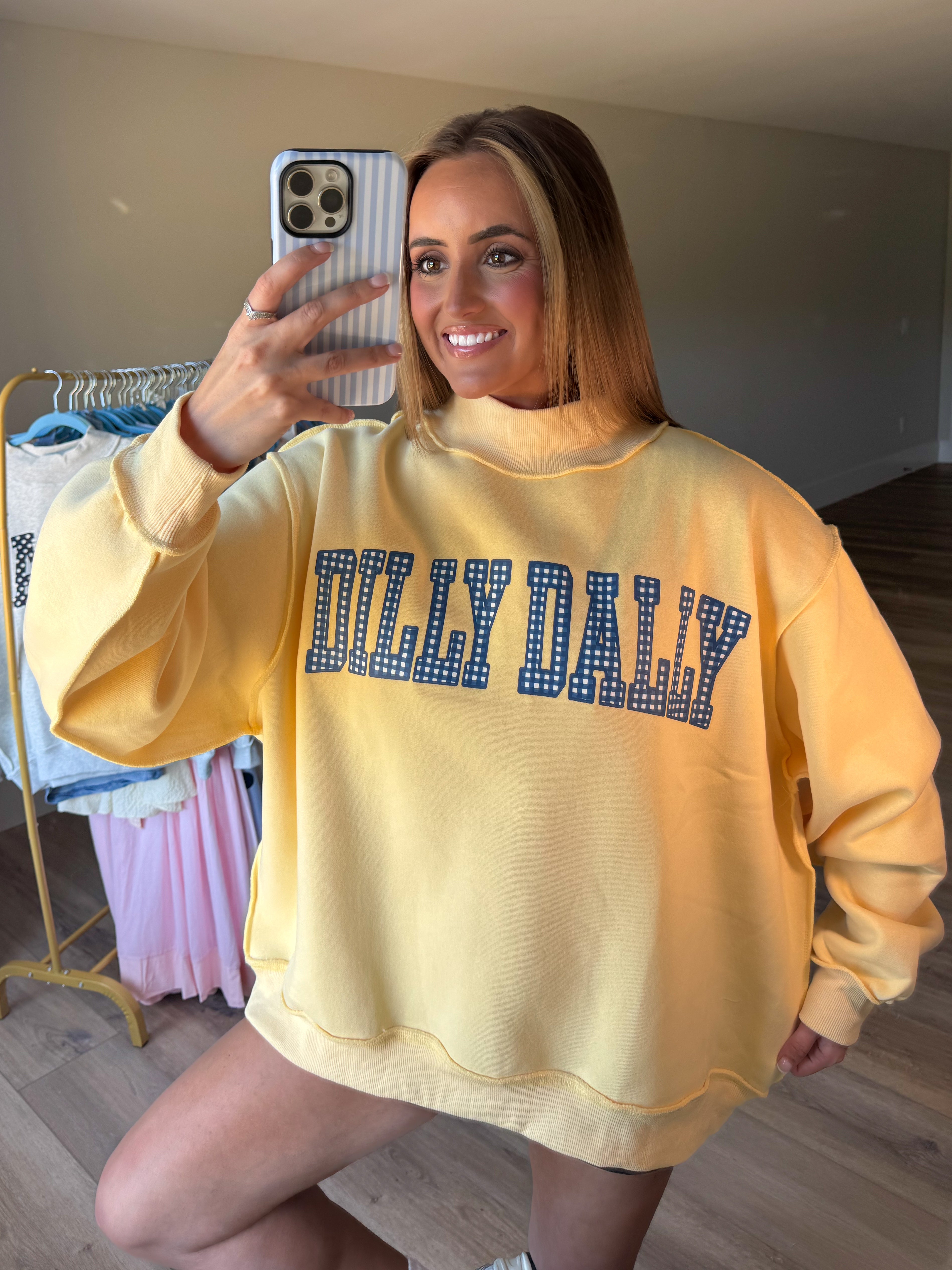Dilly Dally/Lolly Gag Reversible Mockneck