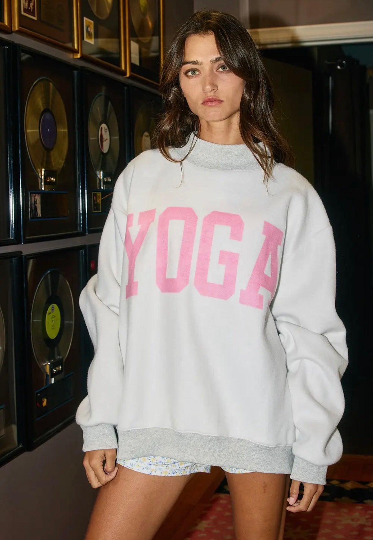 Pilates & Yoga Reversible Mockneck - Pink