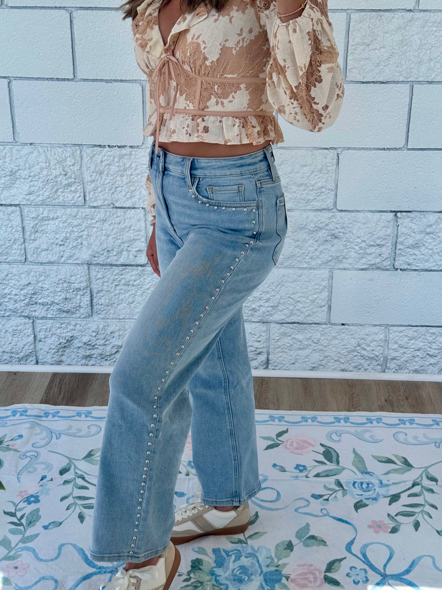 Pearl Snap Jean