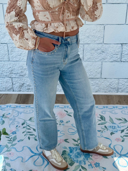 Pearl Snap Jean