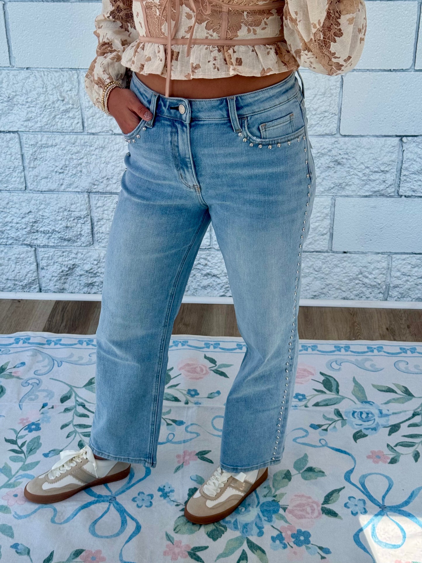 Pearl Snap Jean