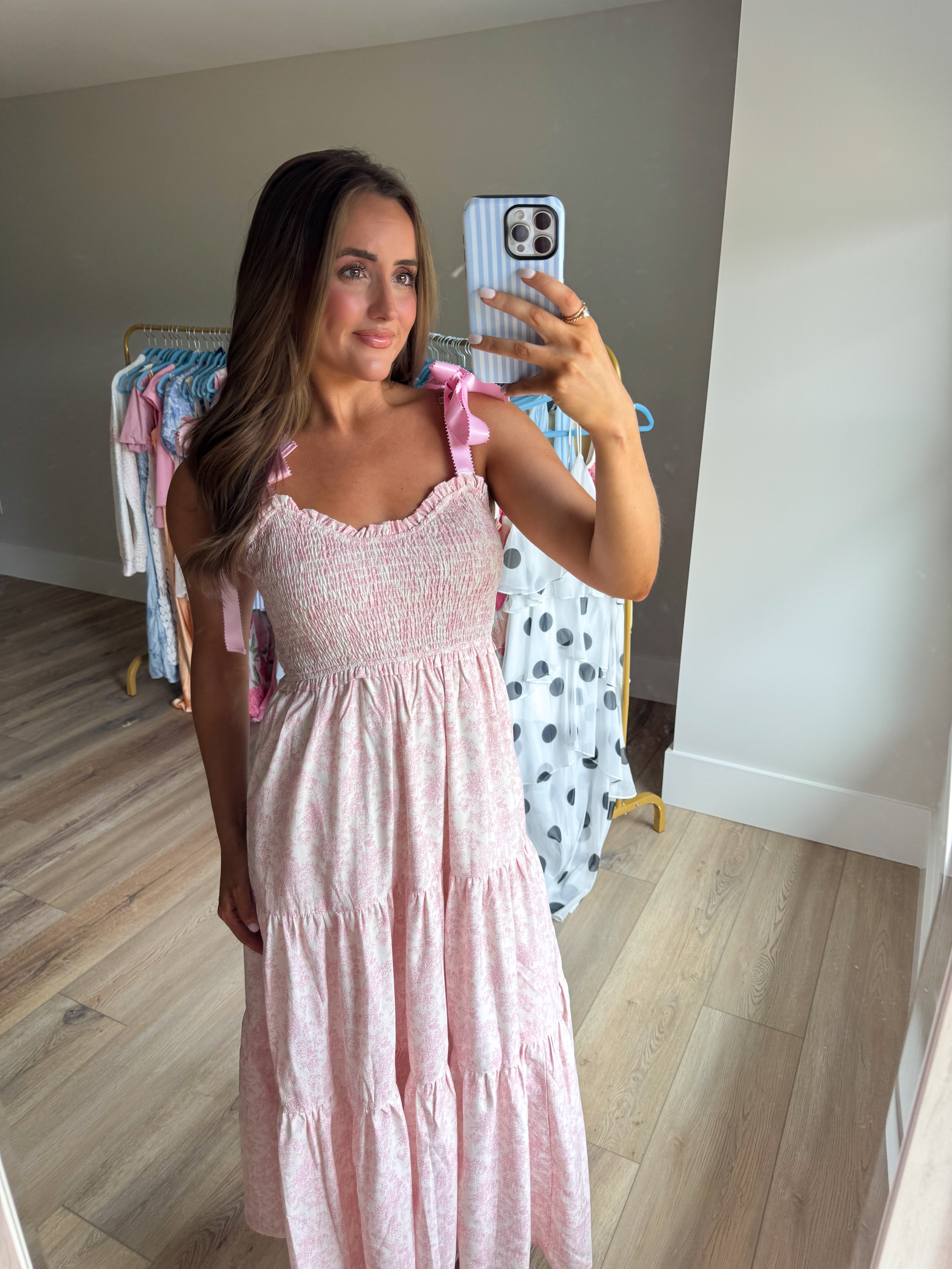 Pink Petals Maxi Dress