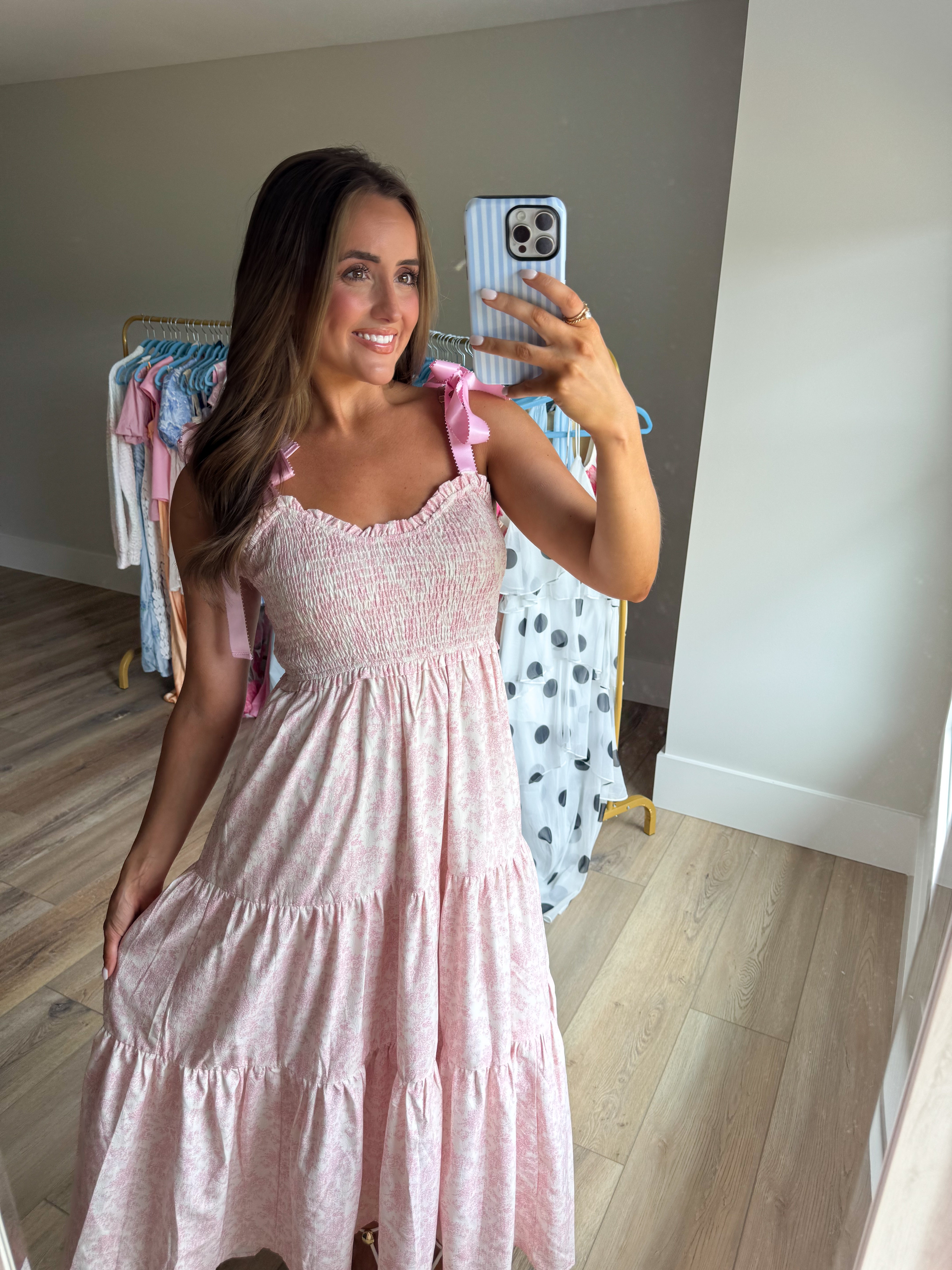 Pink Petals Maxi Dress