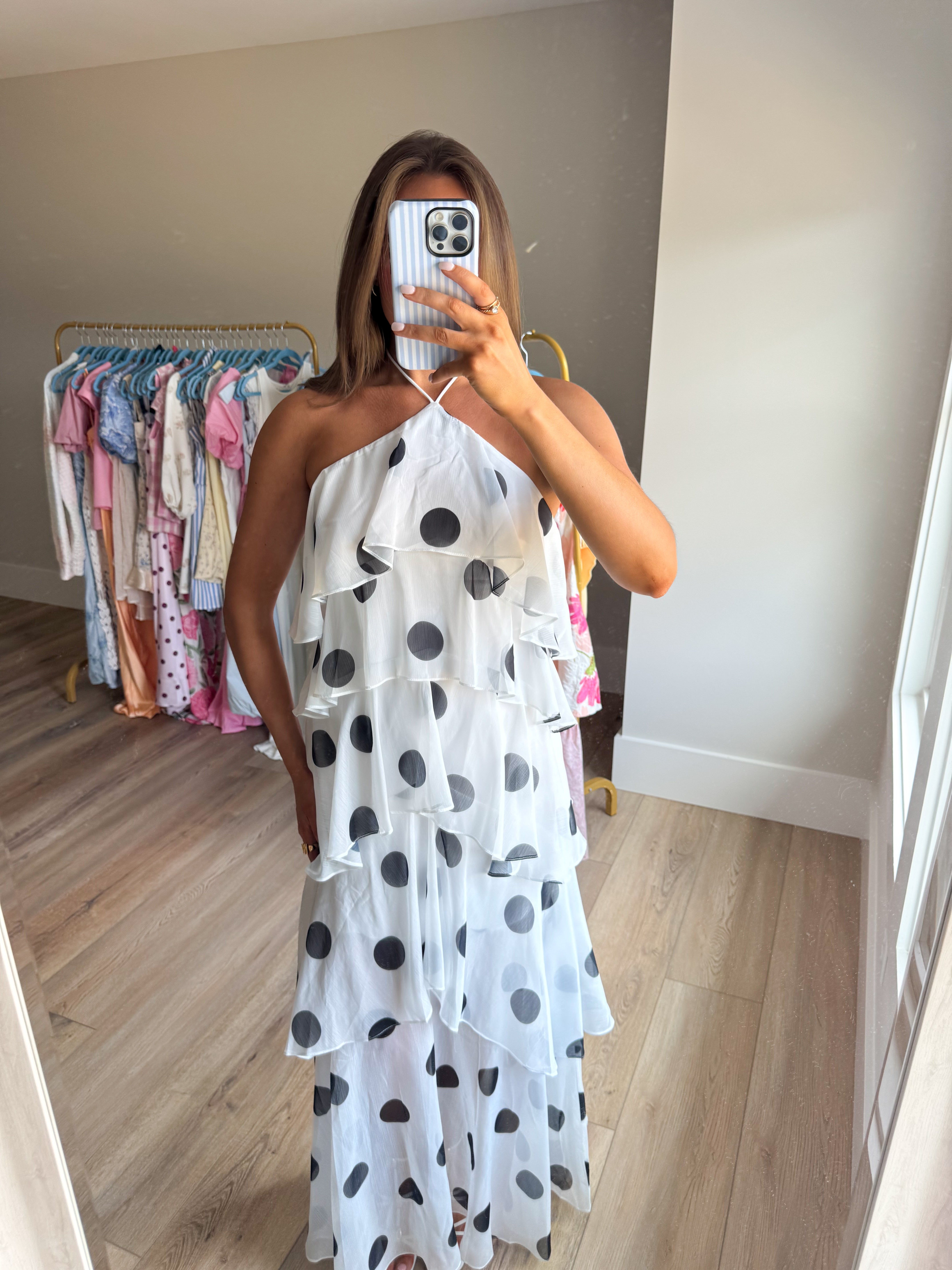 On The Dot Maxi Dress