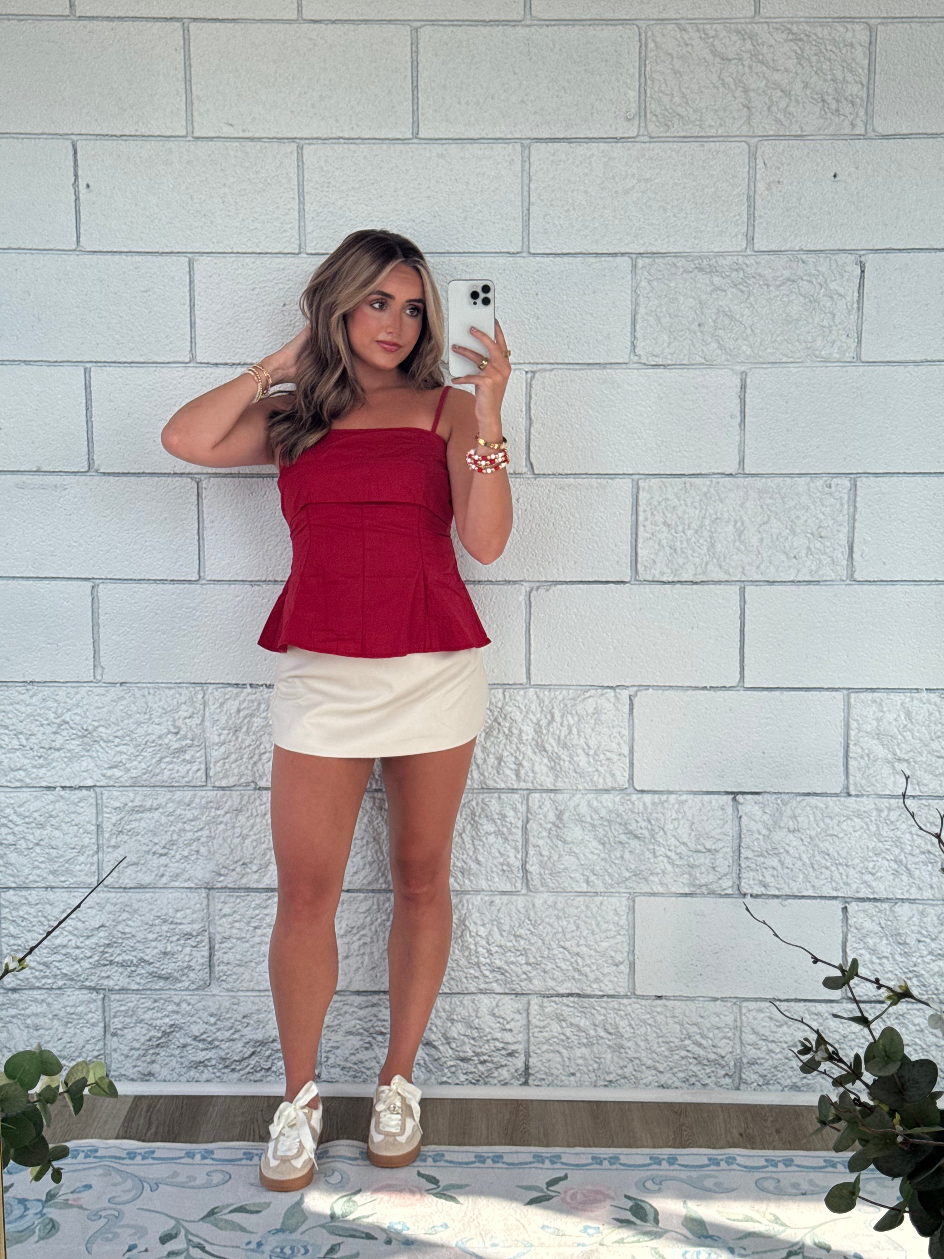 Sideline Sweetheart Top